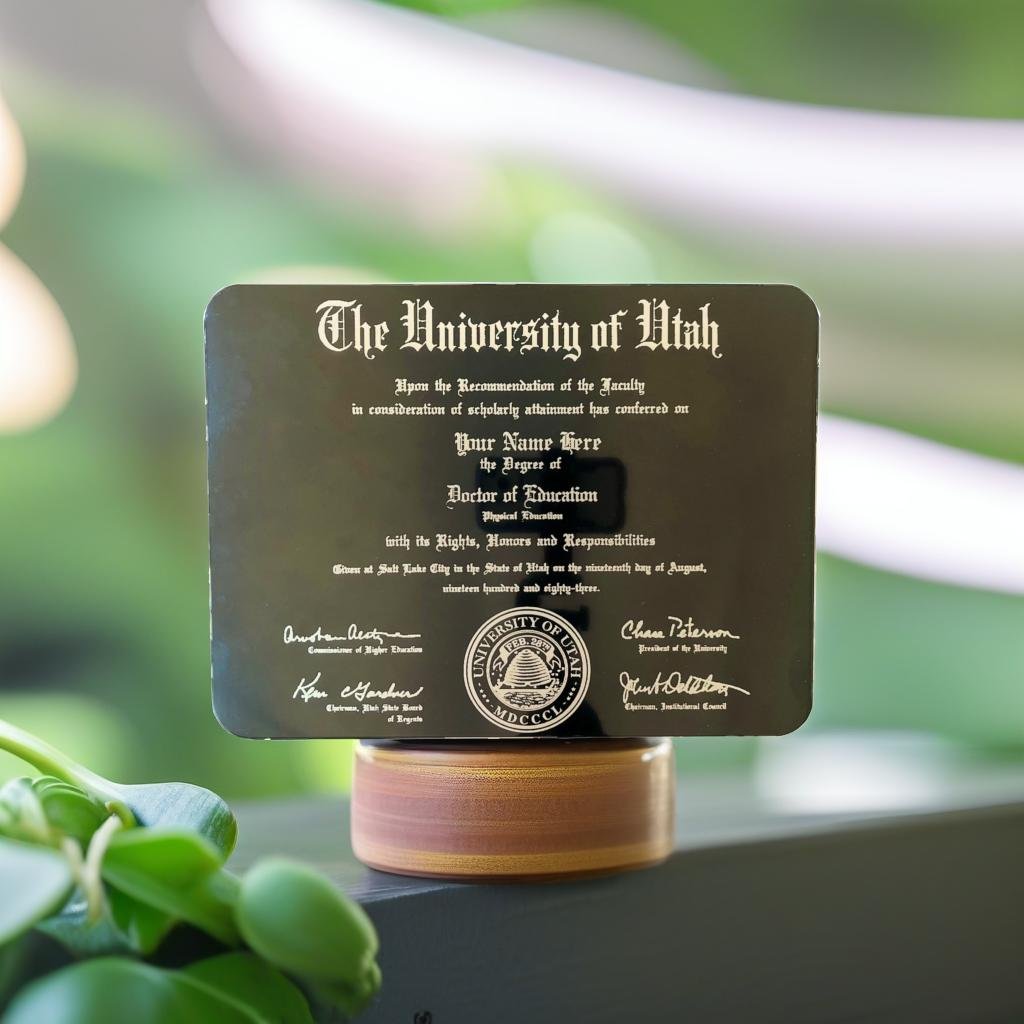Black Aluminum Diploma frame