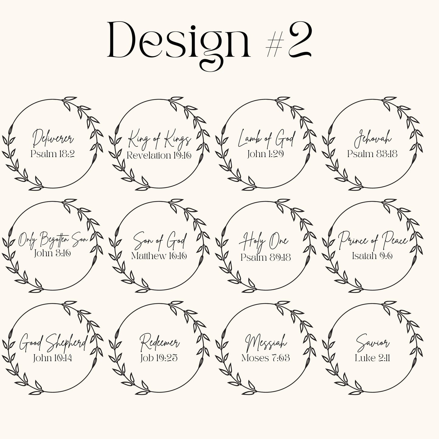 Multiple Design Options ornaments