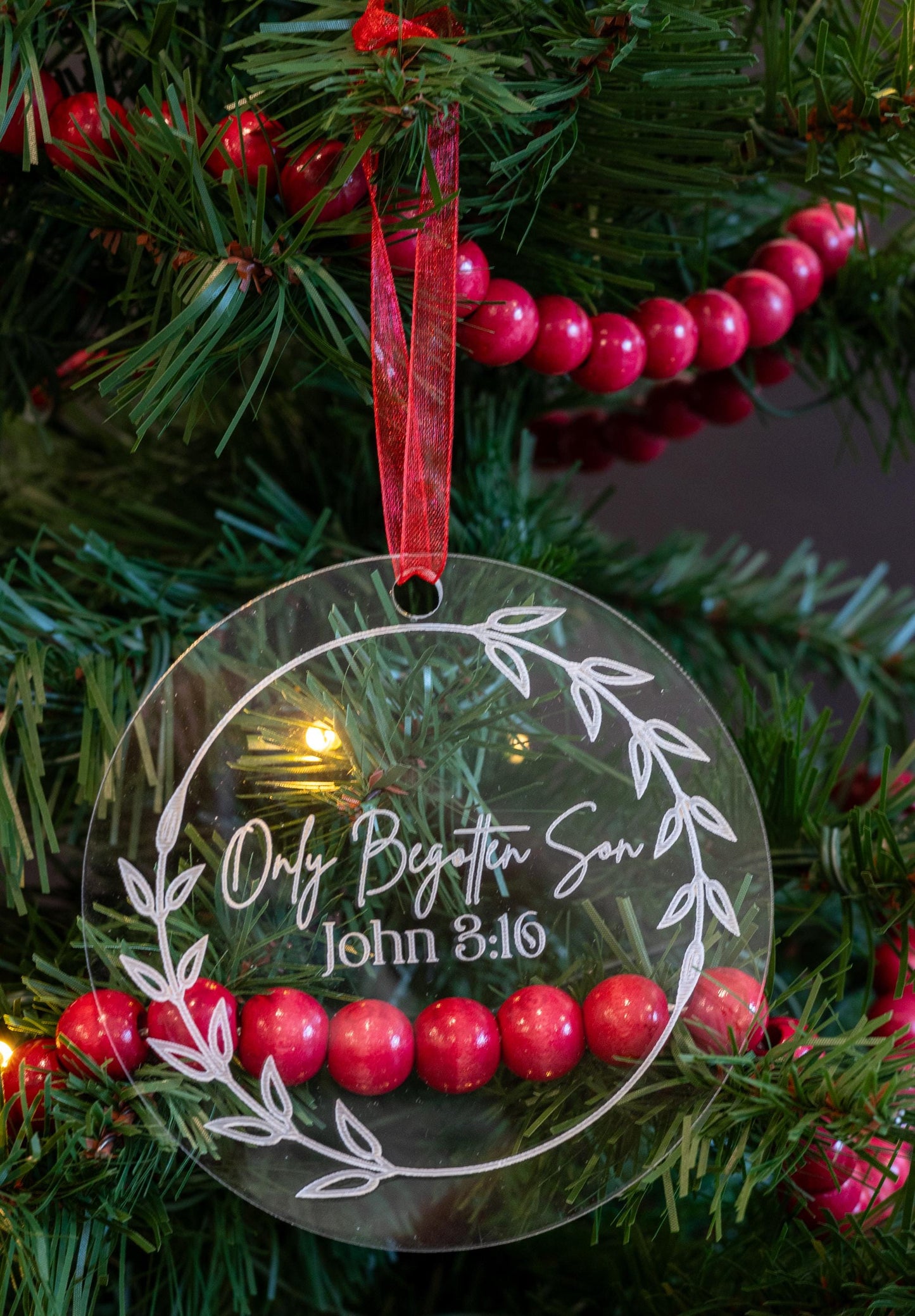 christian acrylic ornament set