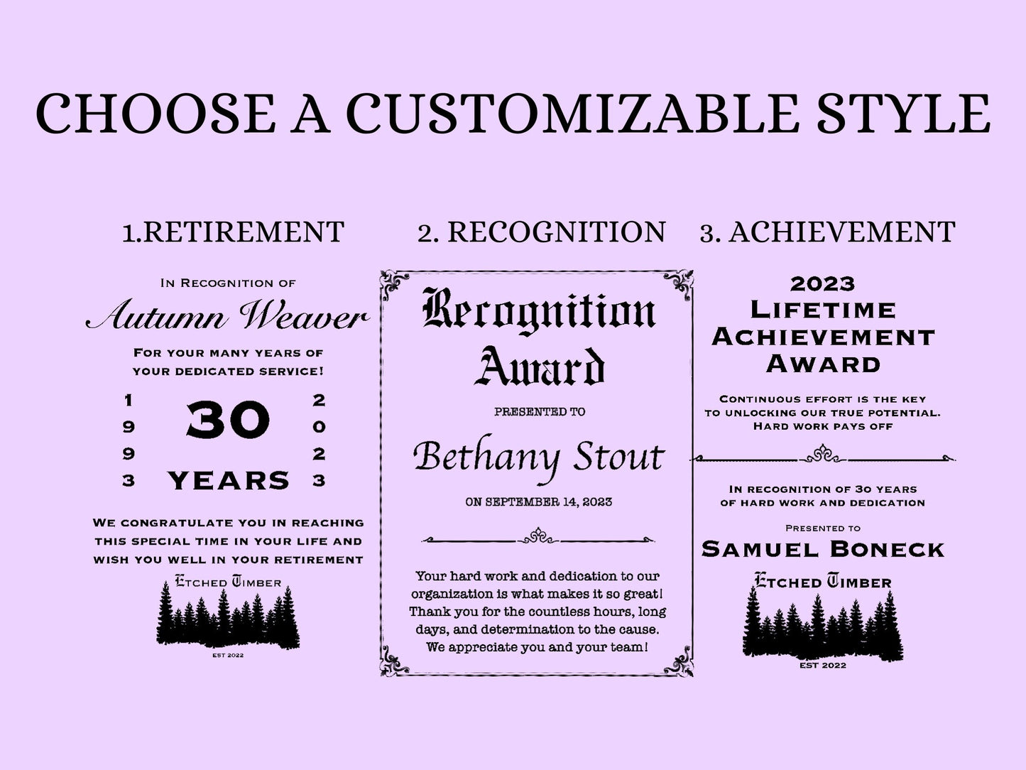 Customizable Glass Award Plaques, Personalized Award Trophy, Engraved Glass Award, Awards and Trophies, Mirror Plaque Trophy, No Fee
