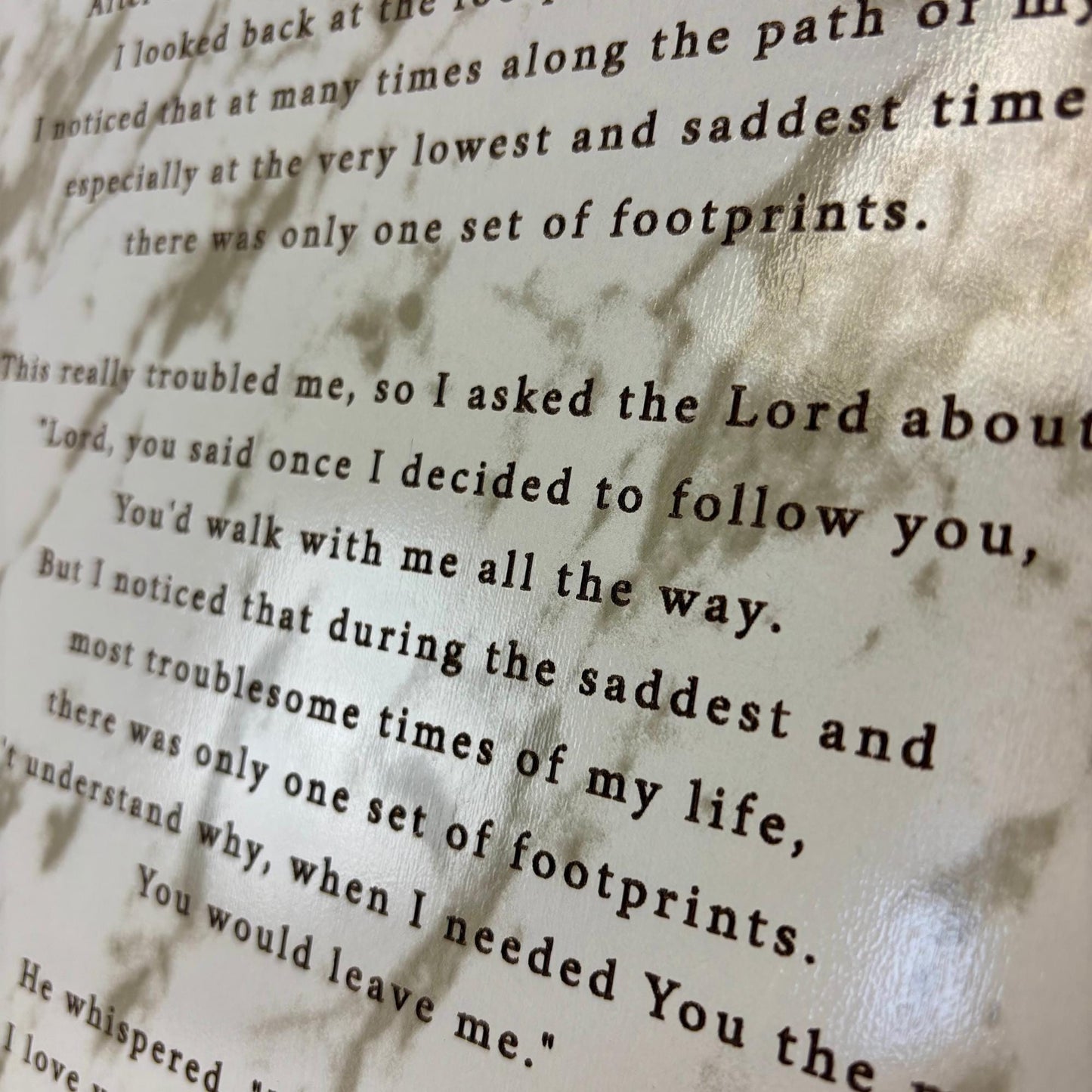 Footprints in the Sand Poem Plaque – Engraved Christian Wall Art – Inspirational Religious Gift – Home, Church, & Office Decor