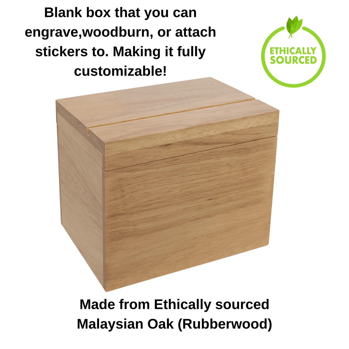 Keepsake Box made from Wood, Memory Box for Mementos & Souvenirs, Gift for Wedding, Birthday, Housewarming, 6.75 x 4.75 x 5.75 inch