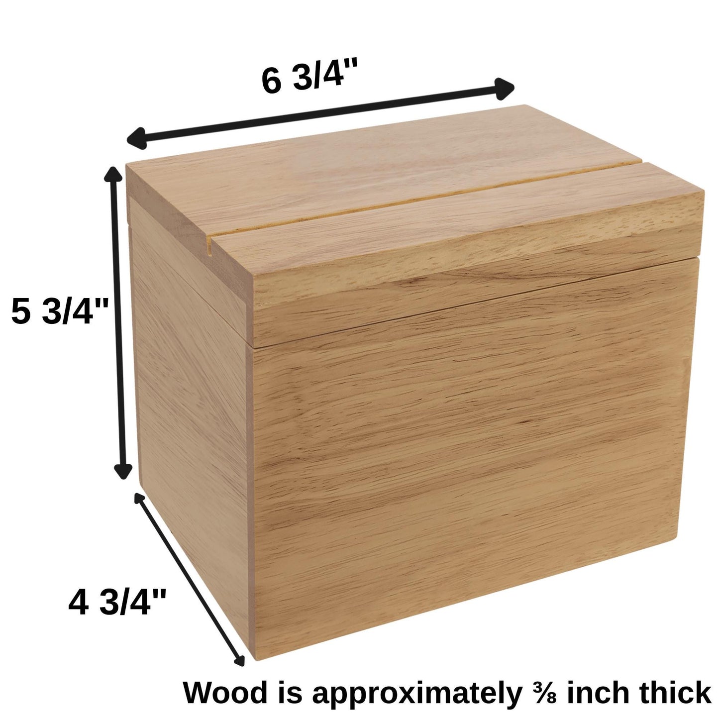 Keepsake Box made from Wood, Memory Box for Mementos & Souvenirs, Gift for Wedding, Birthday, Housewarming, 6.75 x 4.75 x 5.75 inch