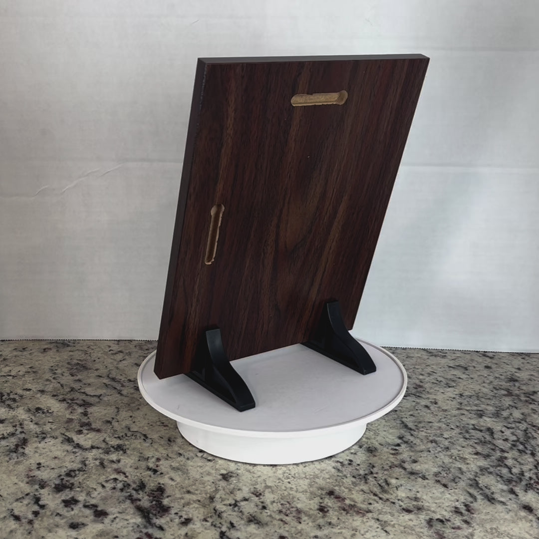 walnut finish award blank overview