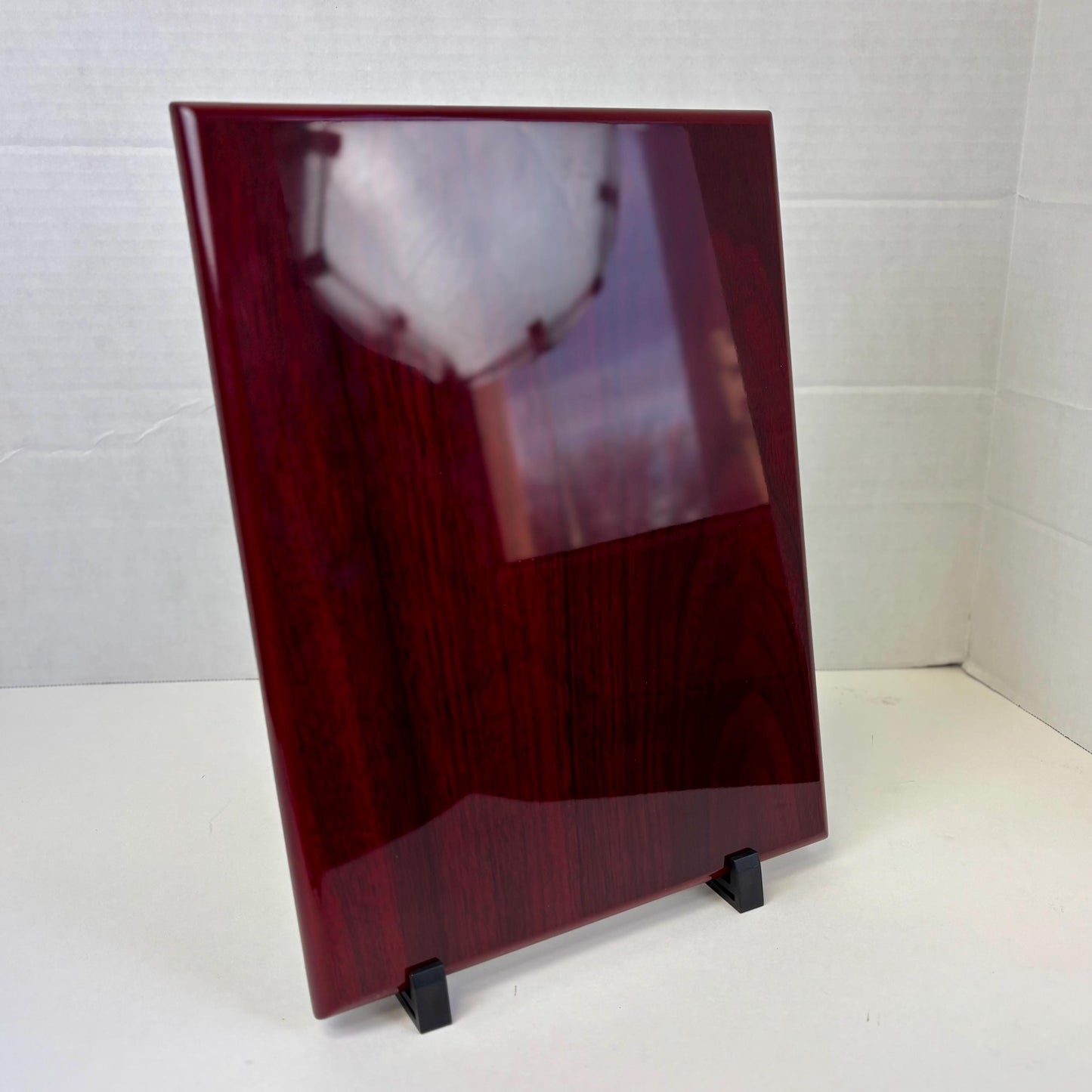 red piano finish Award sign blank