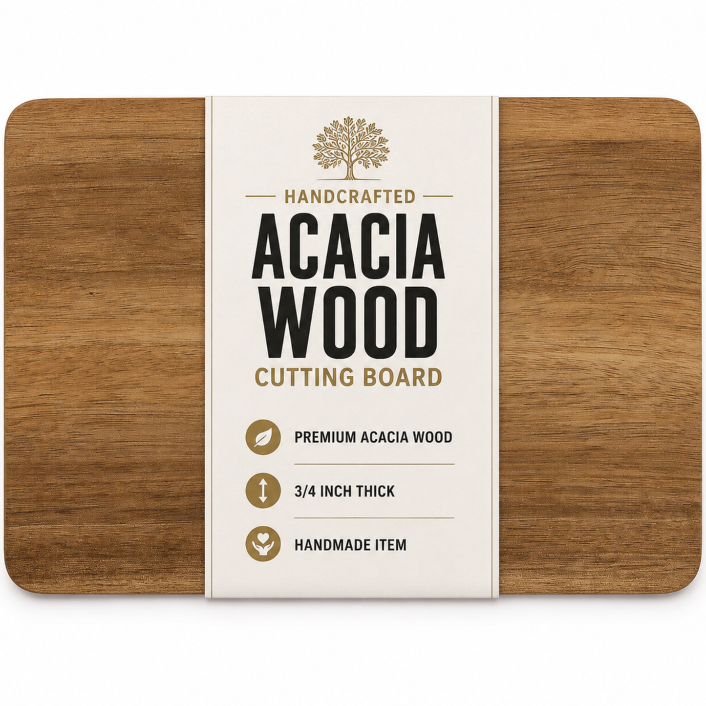 Handcrafted Acacia Wood Cutting Board – Premium Eco-Friendly Chopping Board