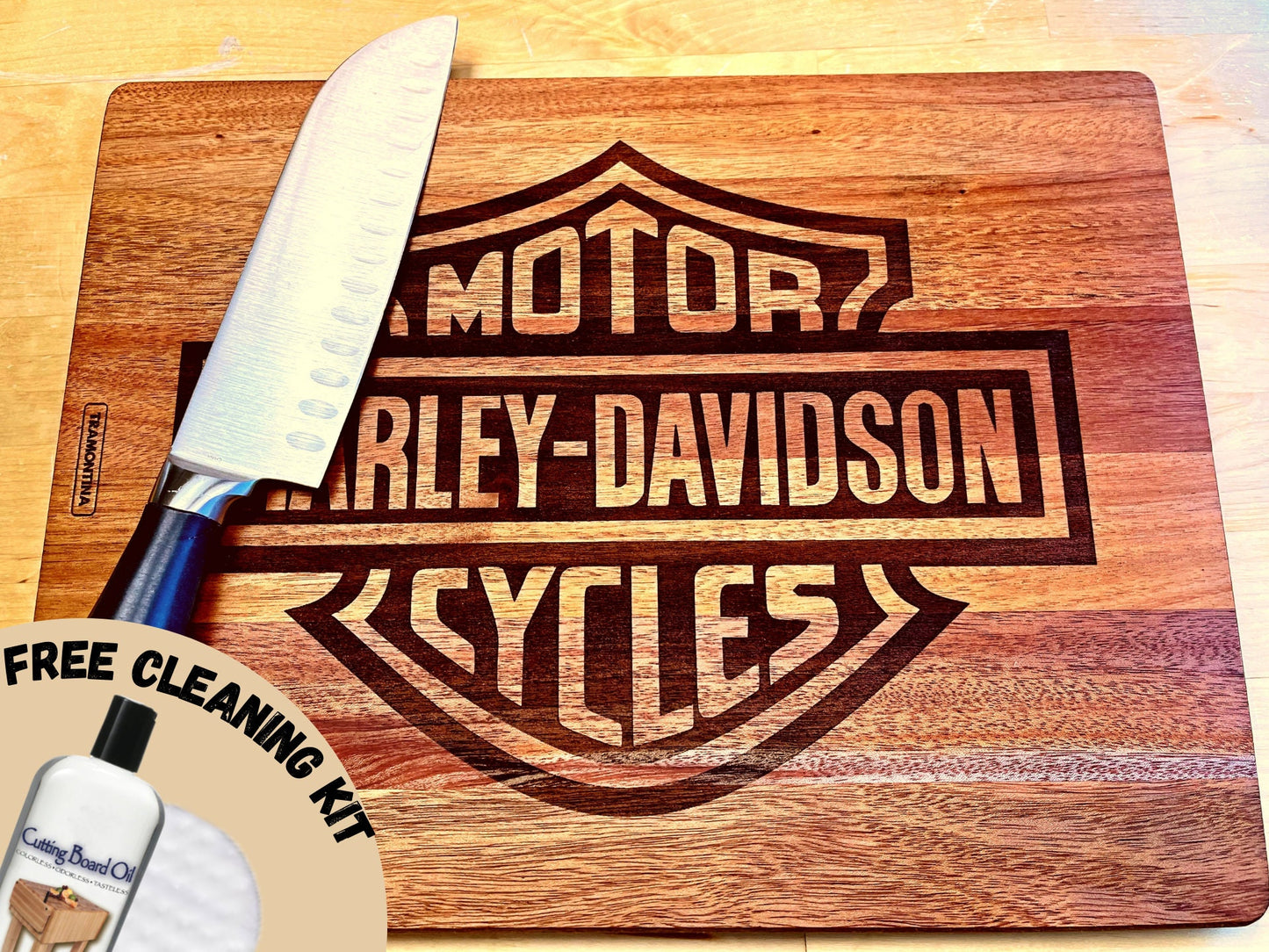 Bikers Gifts Personalized Cutting board, Custom Mahogany Cutting Boards, Harley Davidson Gifts
