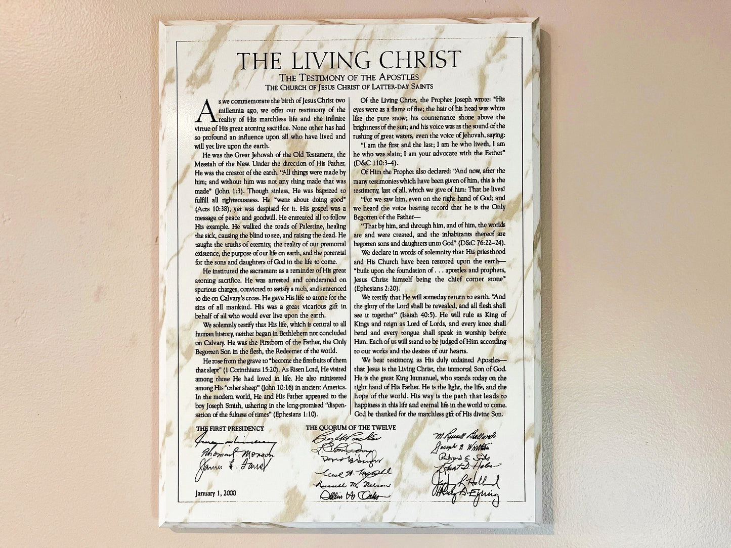 LDS Faith Plaques, LDS Women Gifts, The Family Proclamation, The Christus, The Living Christ Set, LDS Wall Decor