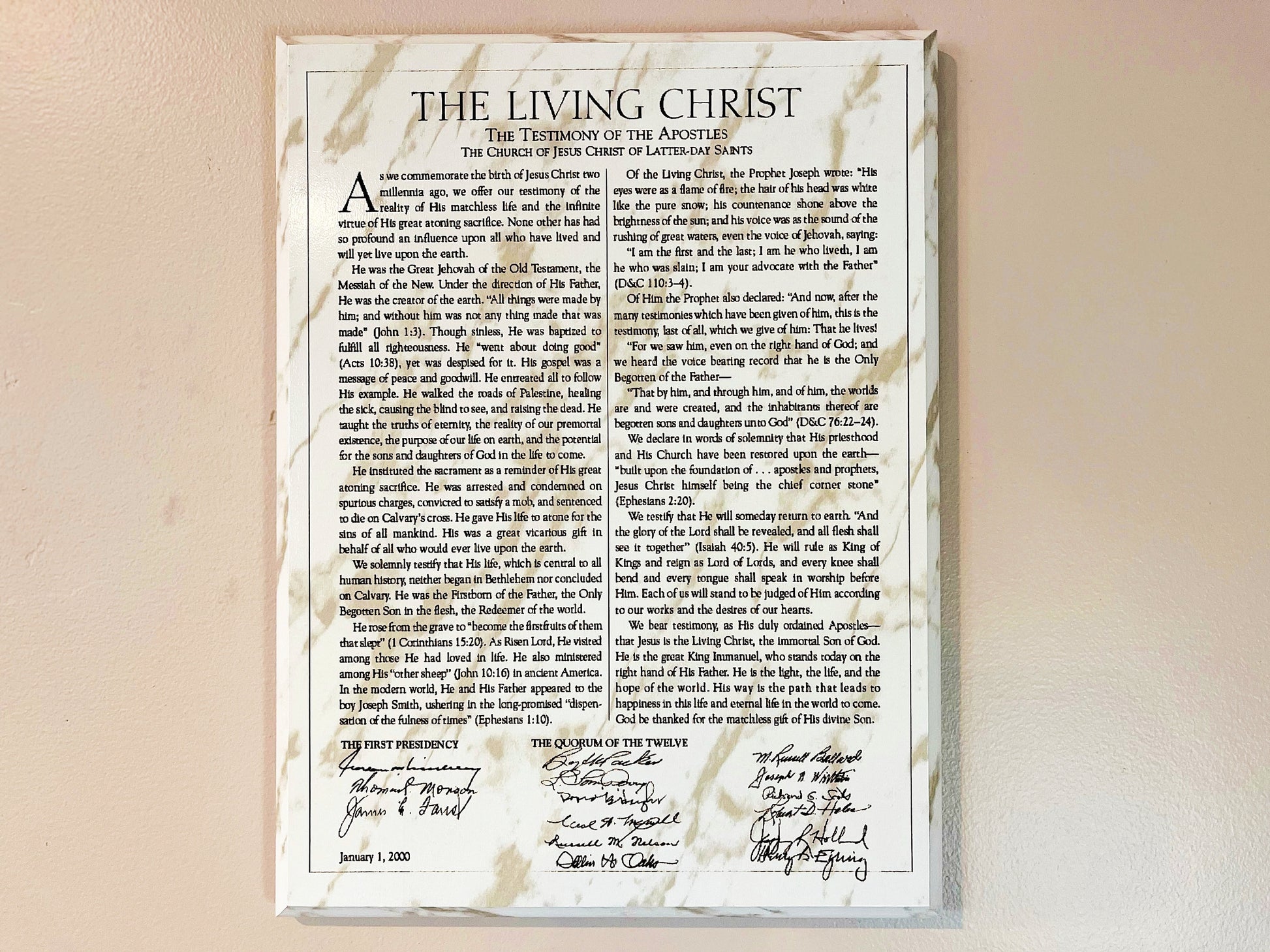 LDS Faith Plaques, LDS Women Gifts, The Family Proclamation, The Christus, The Living Christ Set, LDS Wall Decor