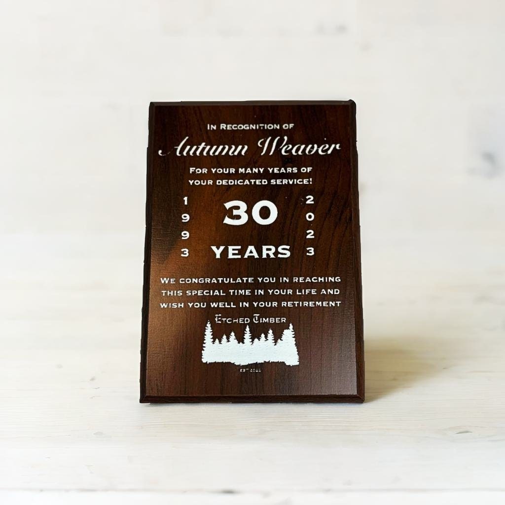 Marble Plaque Award, Custom Award Plaque, Business Award, MVP Award, Recognition Award, Nice Retirement Gift, Award Trophy, 9x12, 7x9, 5x7
