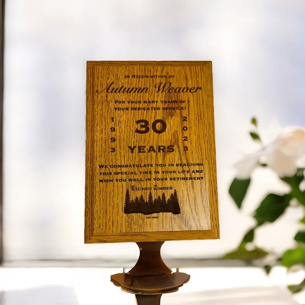 Glass Award Plaque,Achievement Award, Custom Plaque, Appreciation Plaque, Retirement Gifts, Personalized Award, Corporate Award,Custom Award
