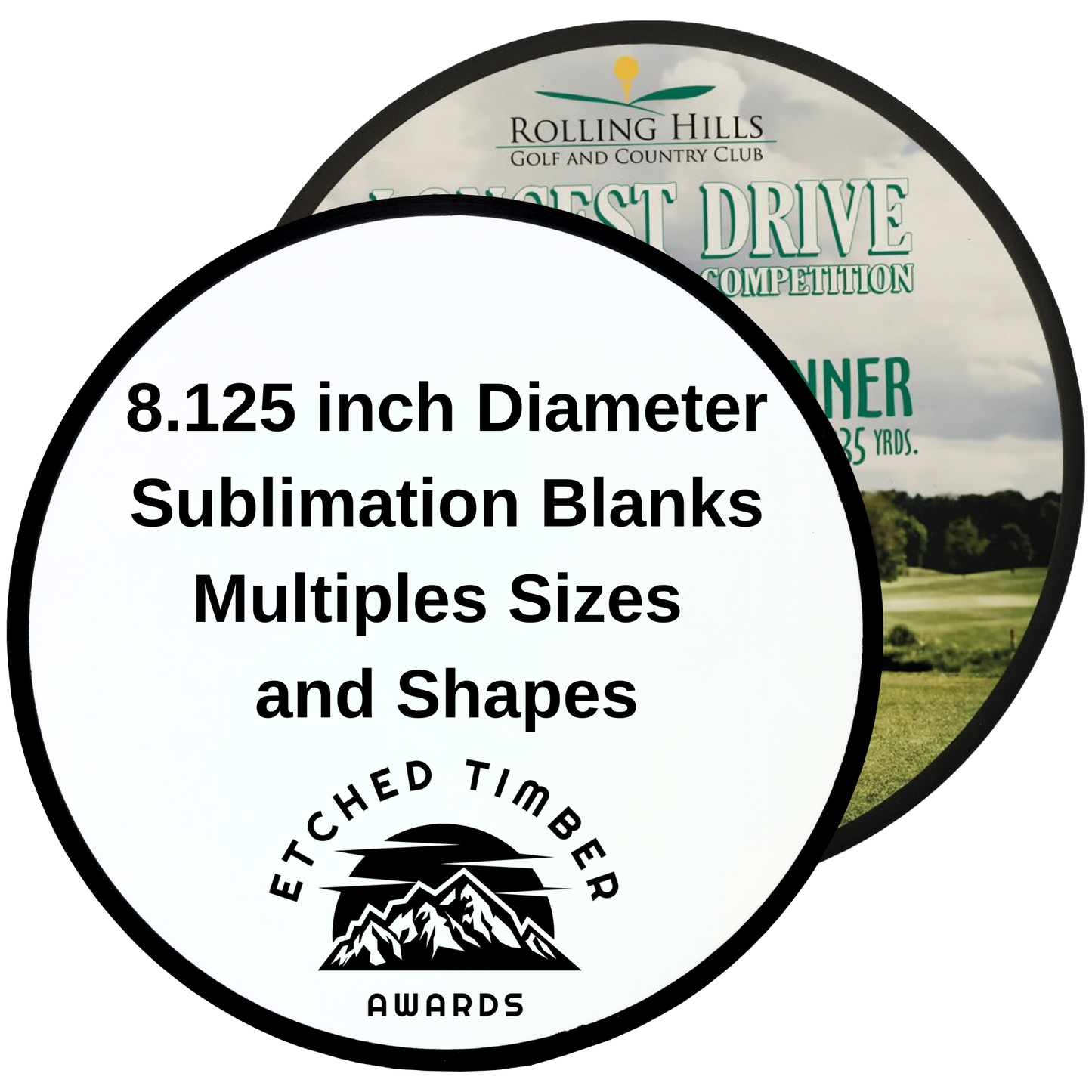 Sublimation Blank Plaques – Football, Home Plate, and Round Shapes in Multiple Sizes