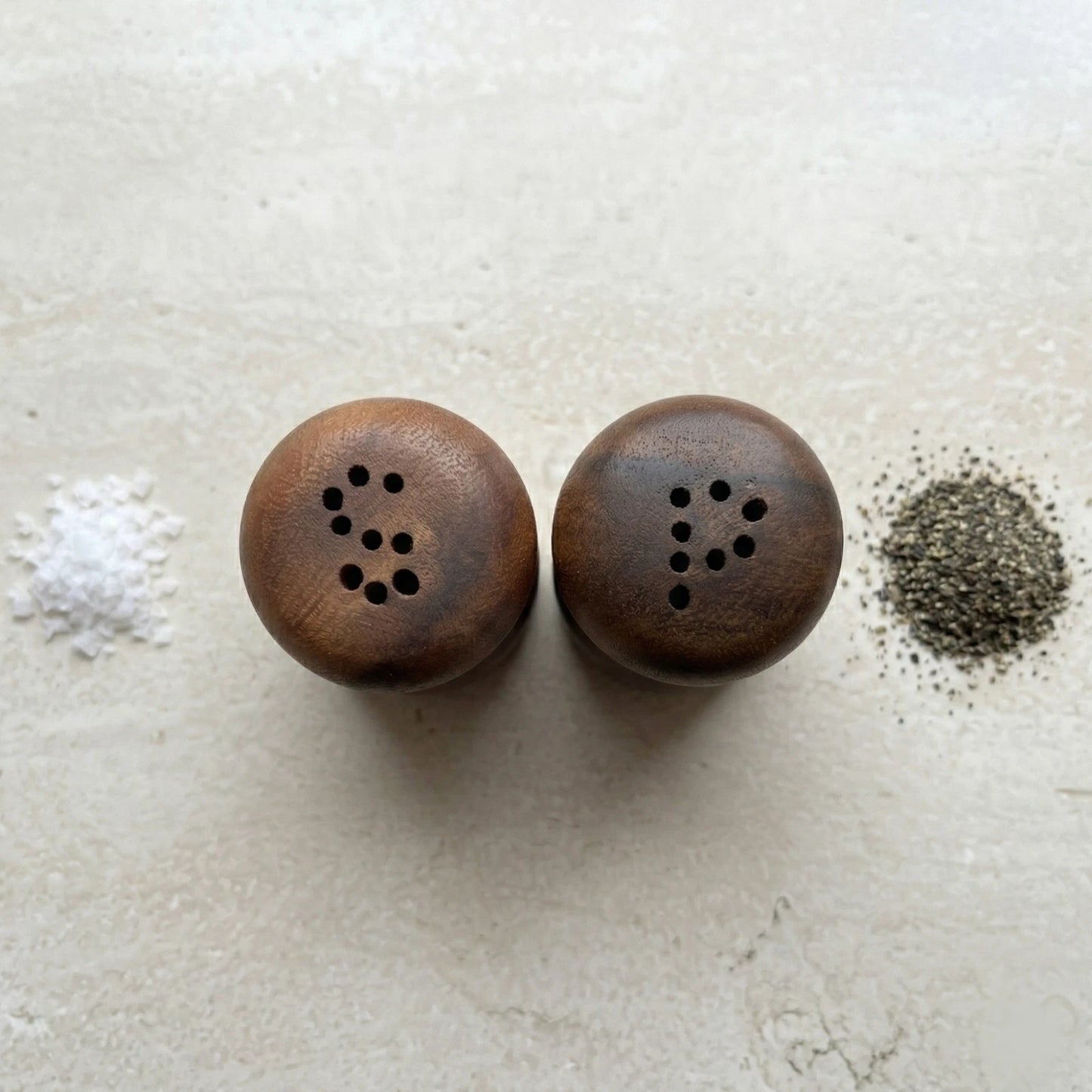 Handcrafted Hawaiian Acacia Wood Salt & Pepper Shaker Set