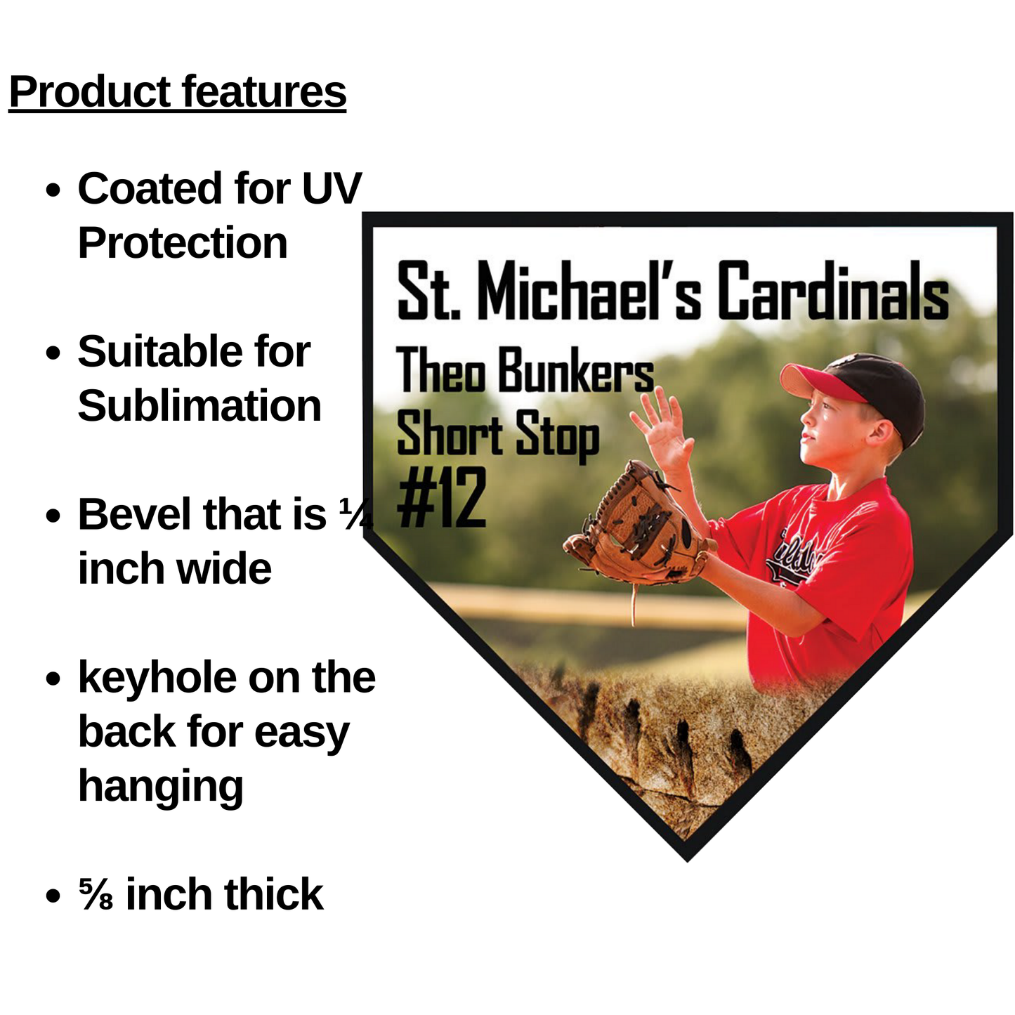 Sublimation Blank Plaques – Football, Home Plate, and Round Shapes in Multiple Sizes