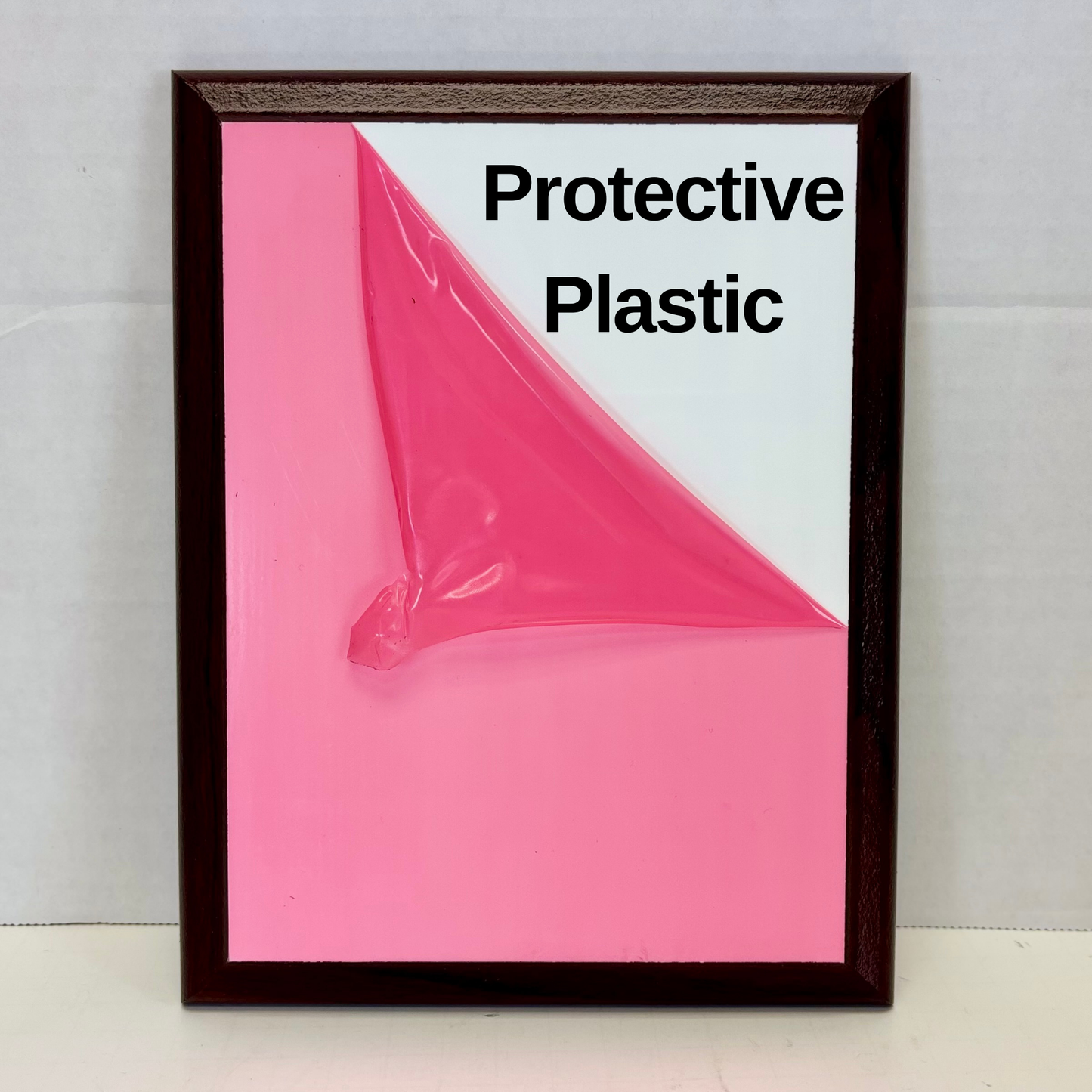 Cherry Finish Sublimation Plaque – UV-Coated, Made in USA, Multiple Sizes