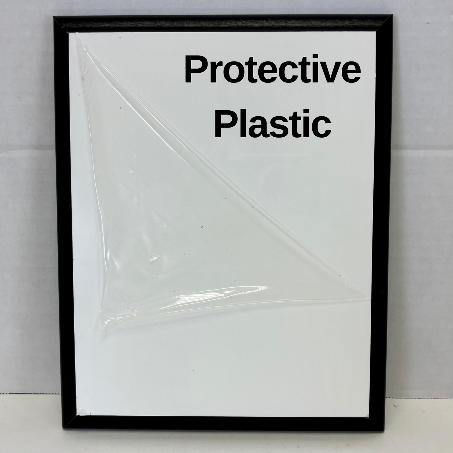 Blank Sublimation Plaque – Black with White Front, Multiple Sizes, 5/8" Thick, Beveled Edge