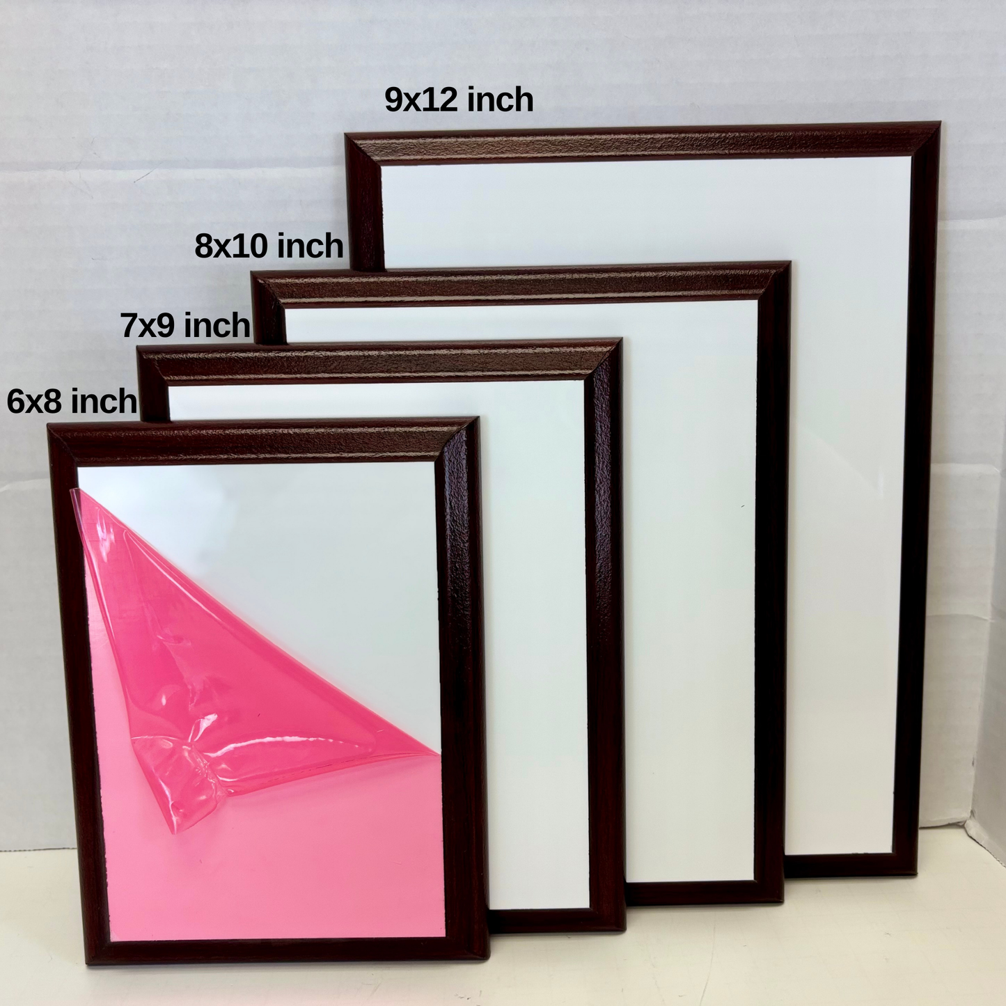 Cherry Finish Sublimation Plaque – UV-Coated, Made in USA, Multiple Sizes