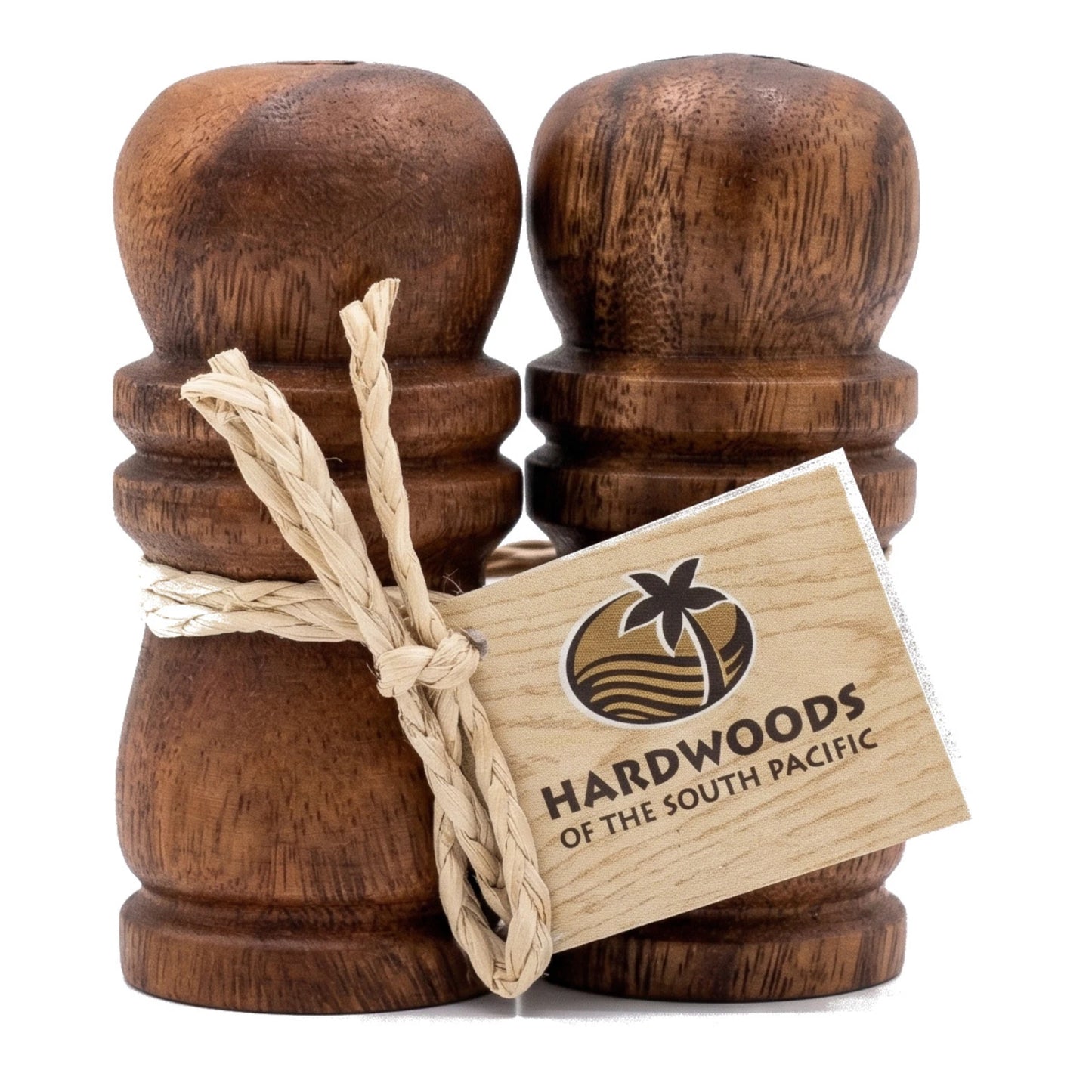Handcrafted Hawaiian Acacia Wood Salt & Pepper Shaker Set