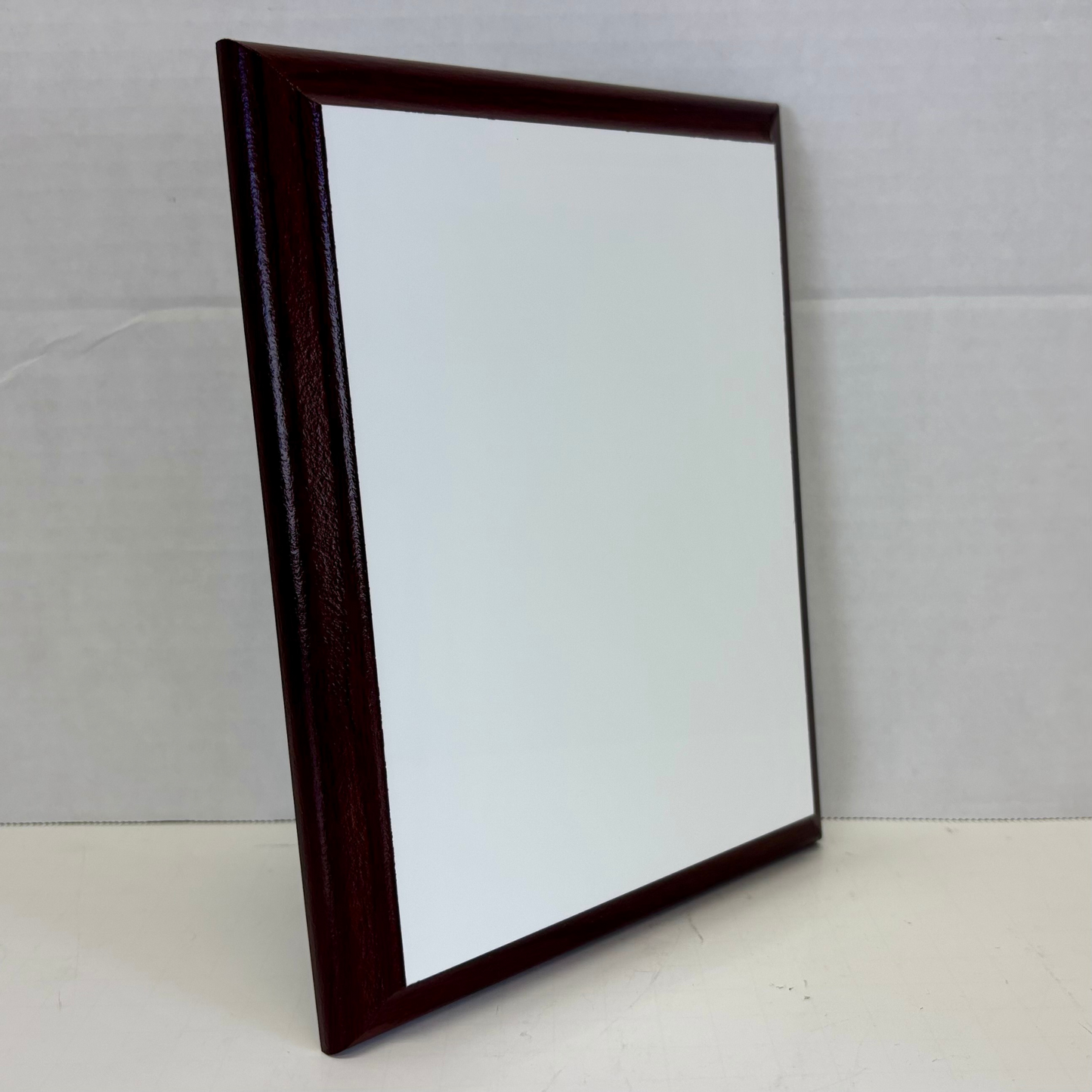 Cherry Finish Sublimation Plaque – UV-Coated, Made in USA, Multiple Sizes