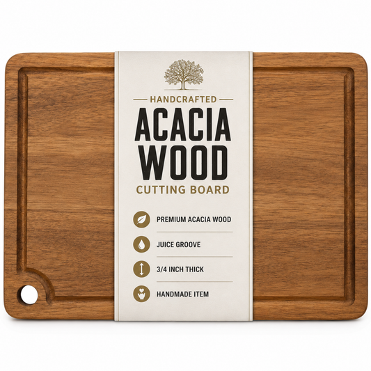 Acacia wood cutting board handmade