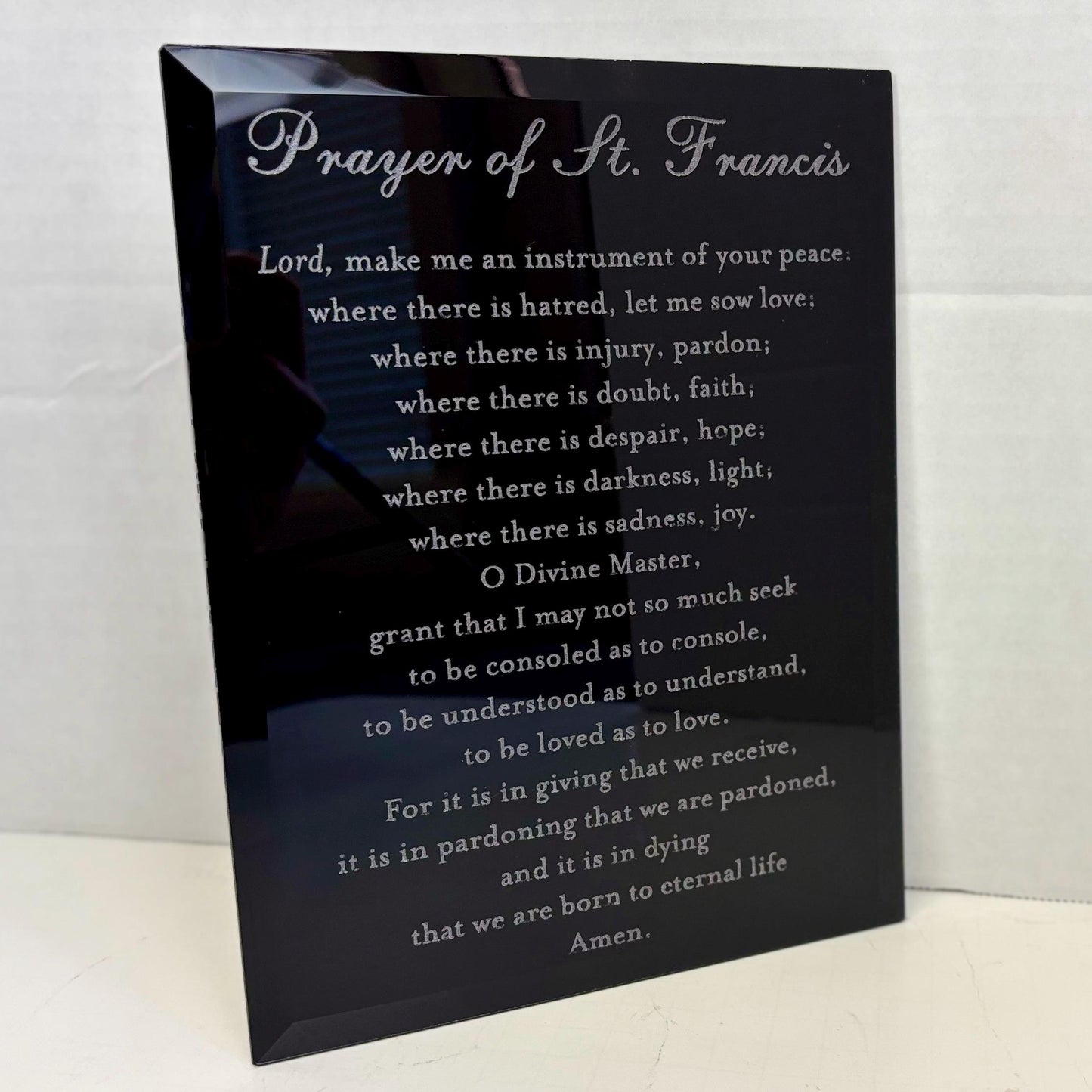 Catholic st francis prayer gift 