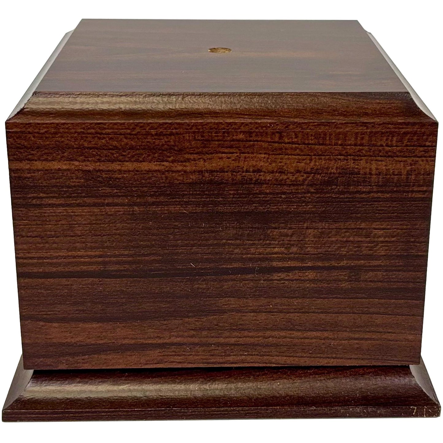 Display base pedestal cherry finish