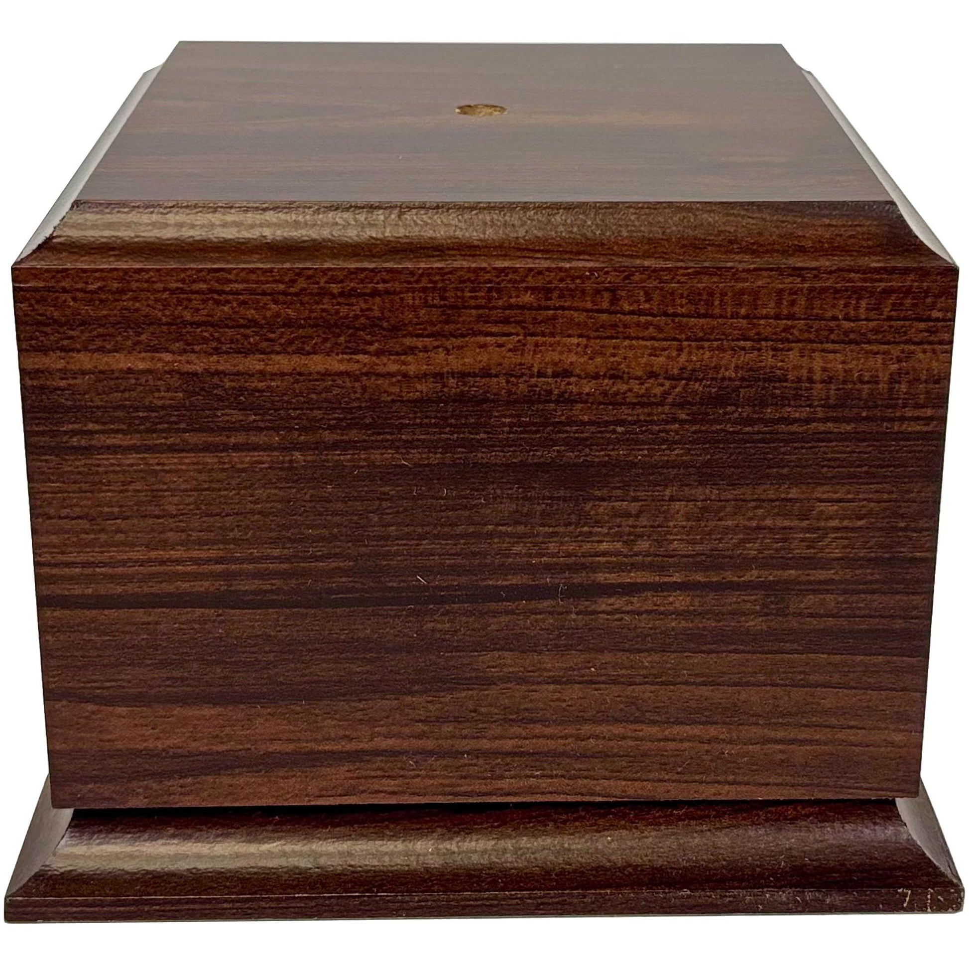 Display base pedestal cherry finish
