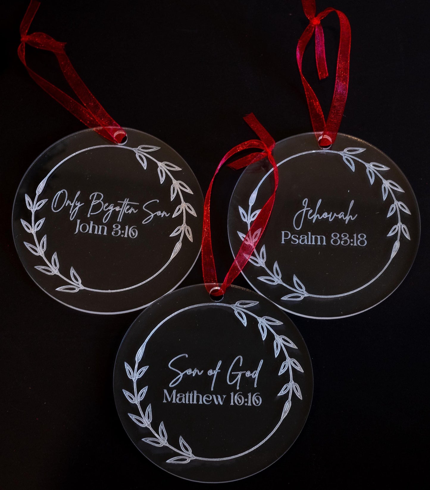 Elegant Christ Christmas Tree Ornaments