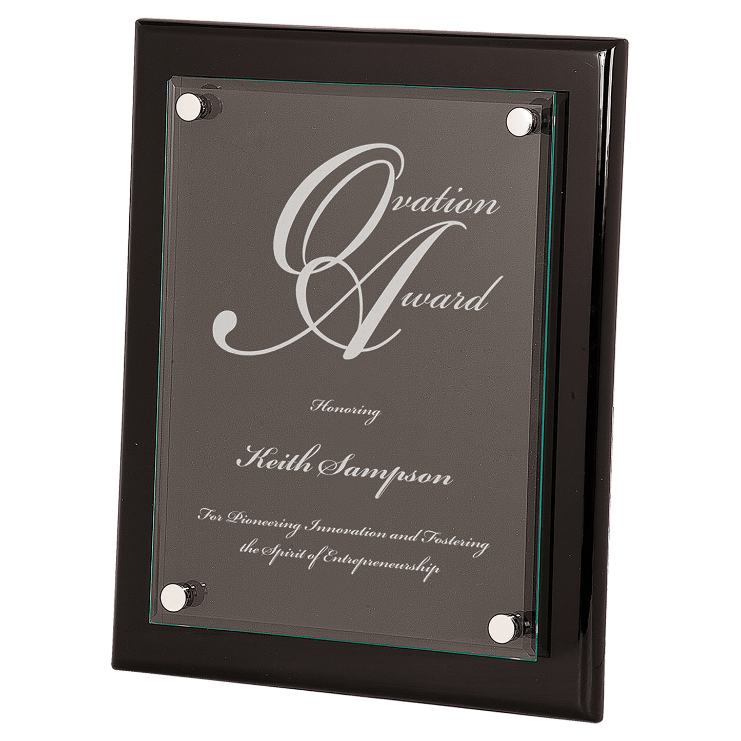 black award plaque blank large engraved