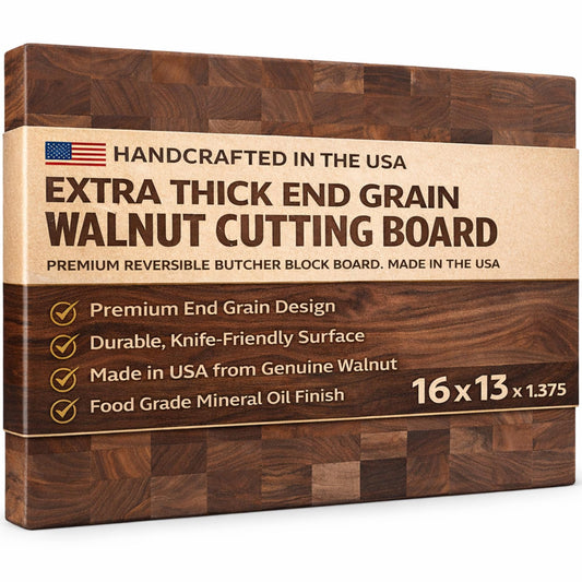 Handcrafted End Grain Walnut Chopping Block