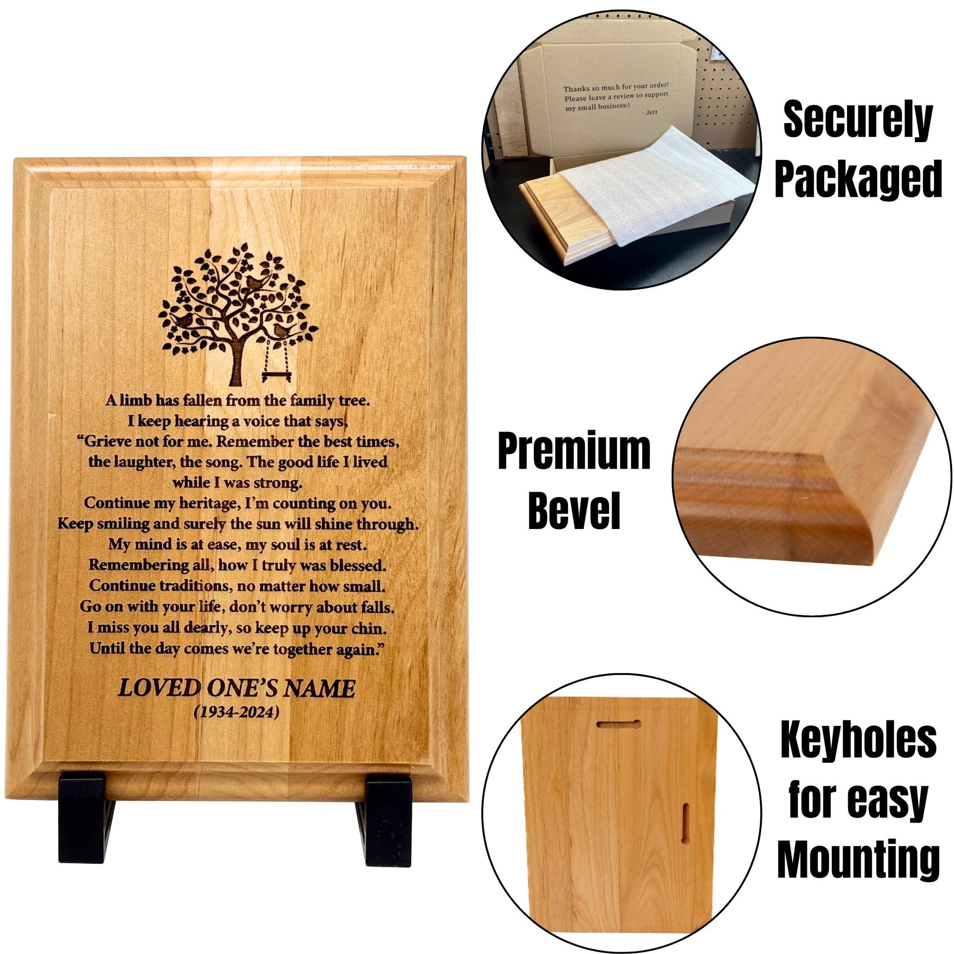 alder loss of loved one sympathy gift