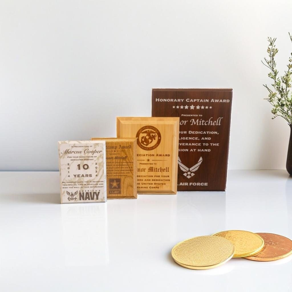 award plaques for military