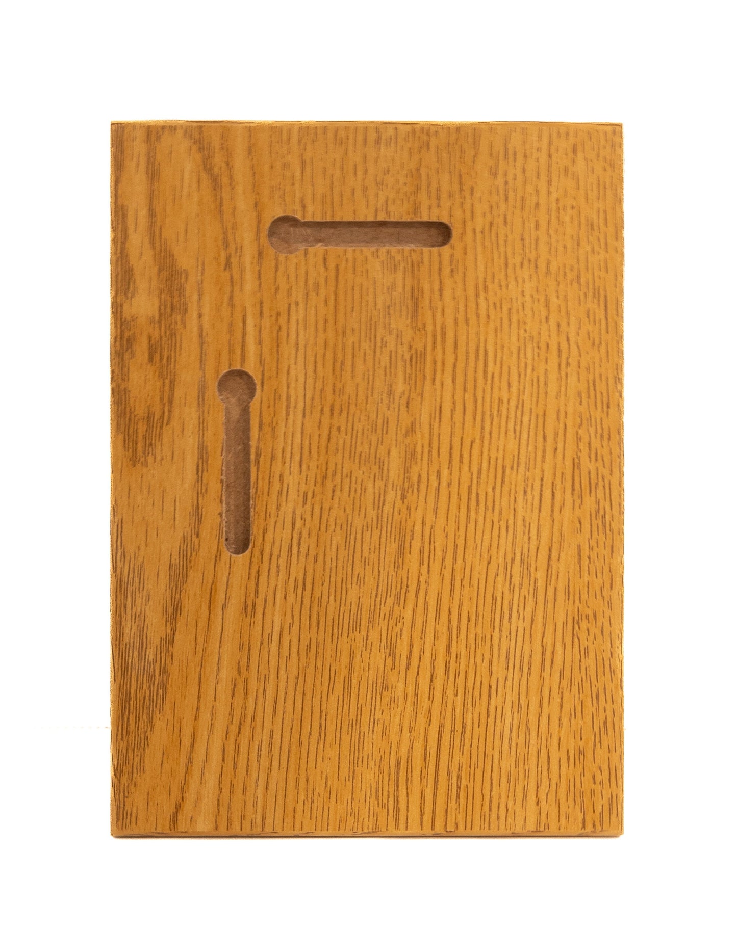 back of oak blank plaque