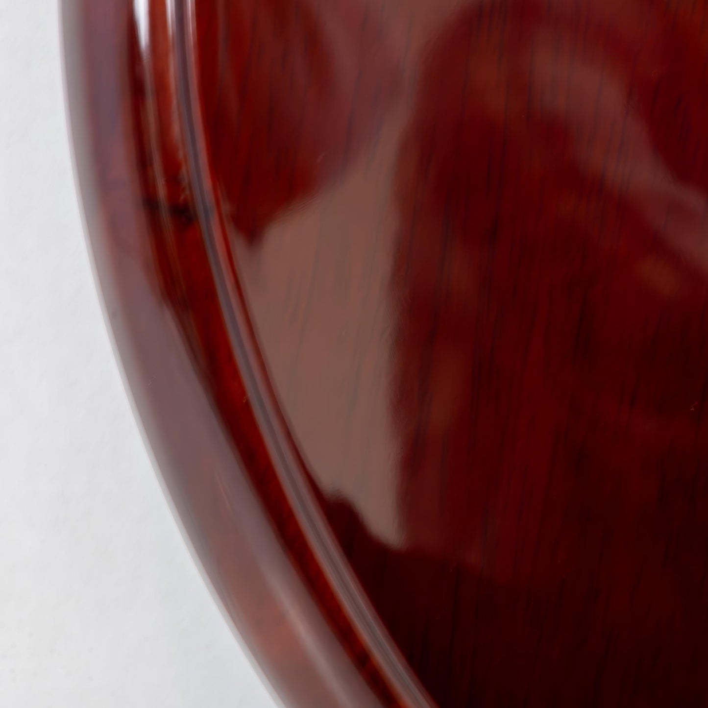 bevel edge of rosewood plaque