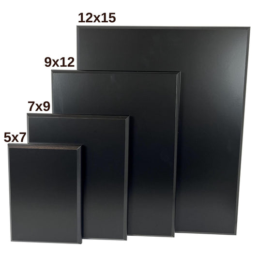 black wood plaque blank 5x7 inch 7x9 inch 9x12 inch 12x15 inch