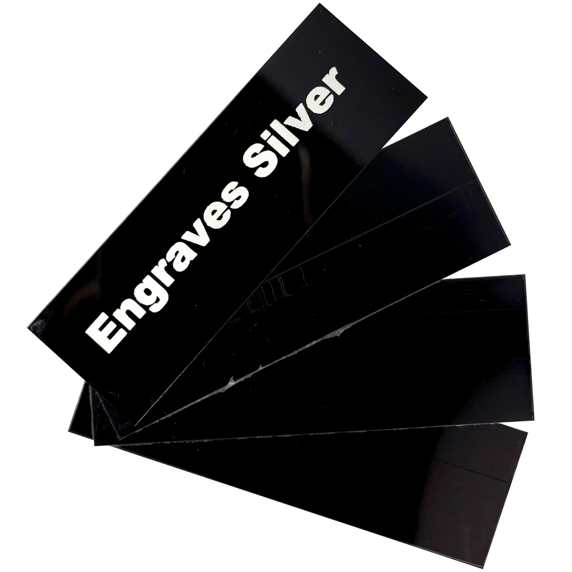blank metal award plate black with silver