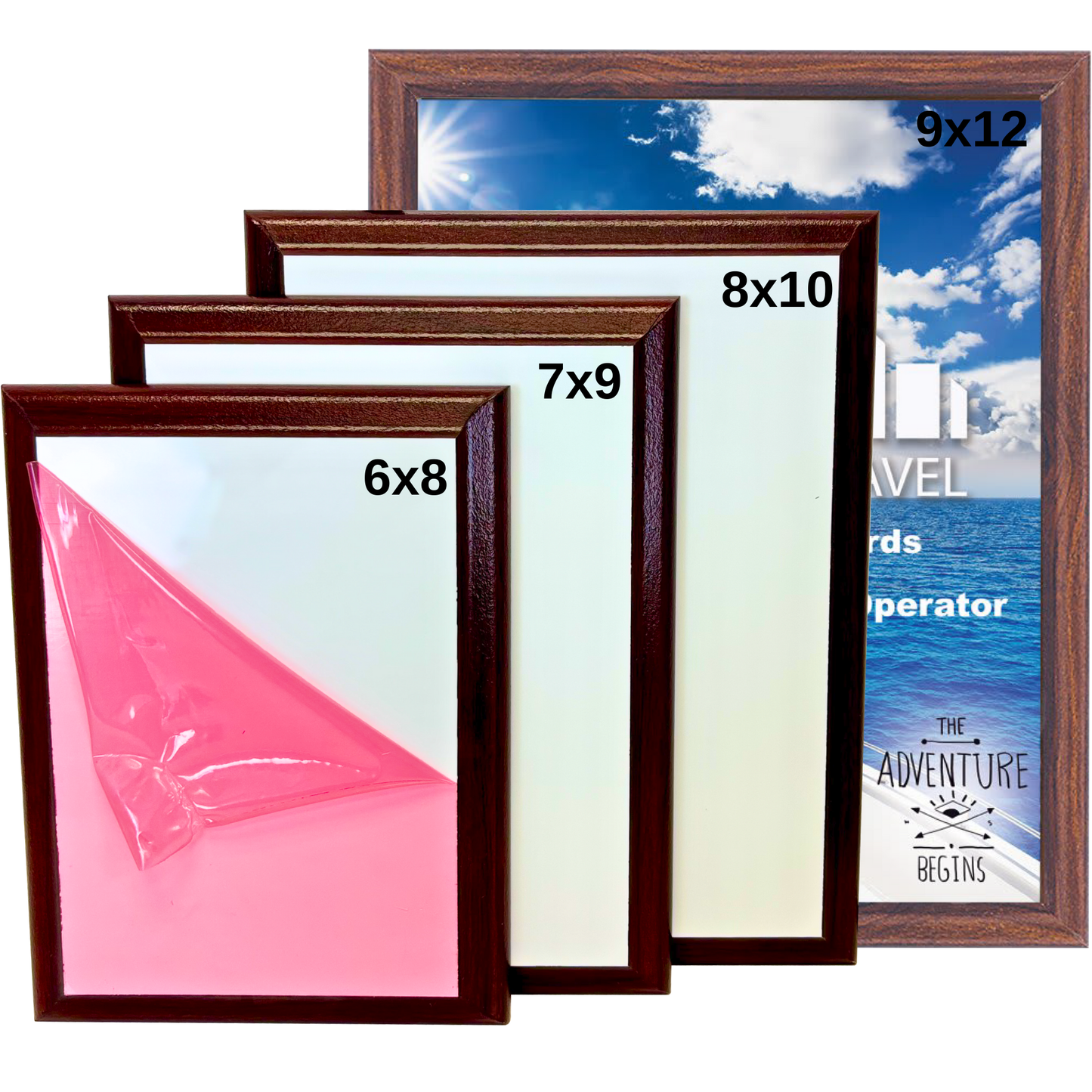 cherry finish sublimation blank plaque