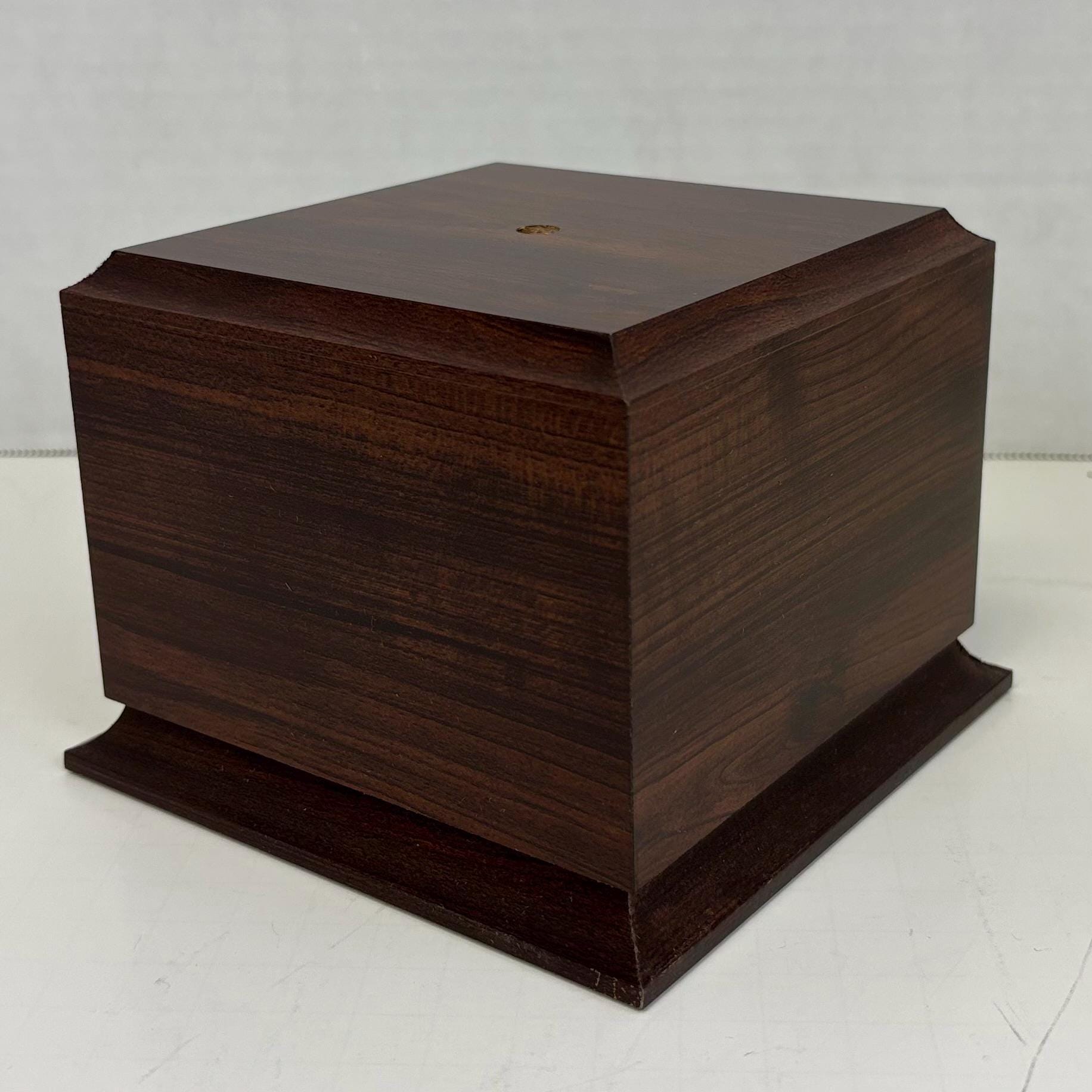 cherry wood pedestal base