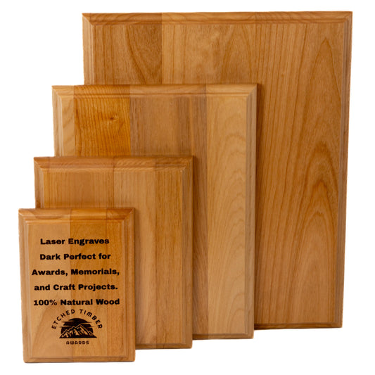 alder wood plaque blank