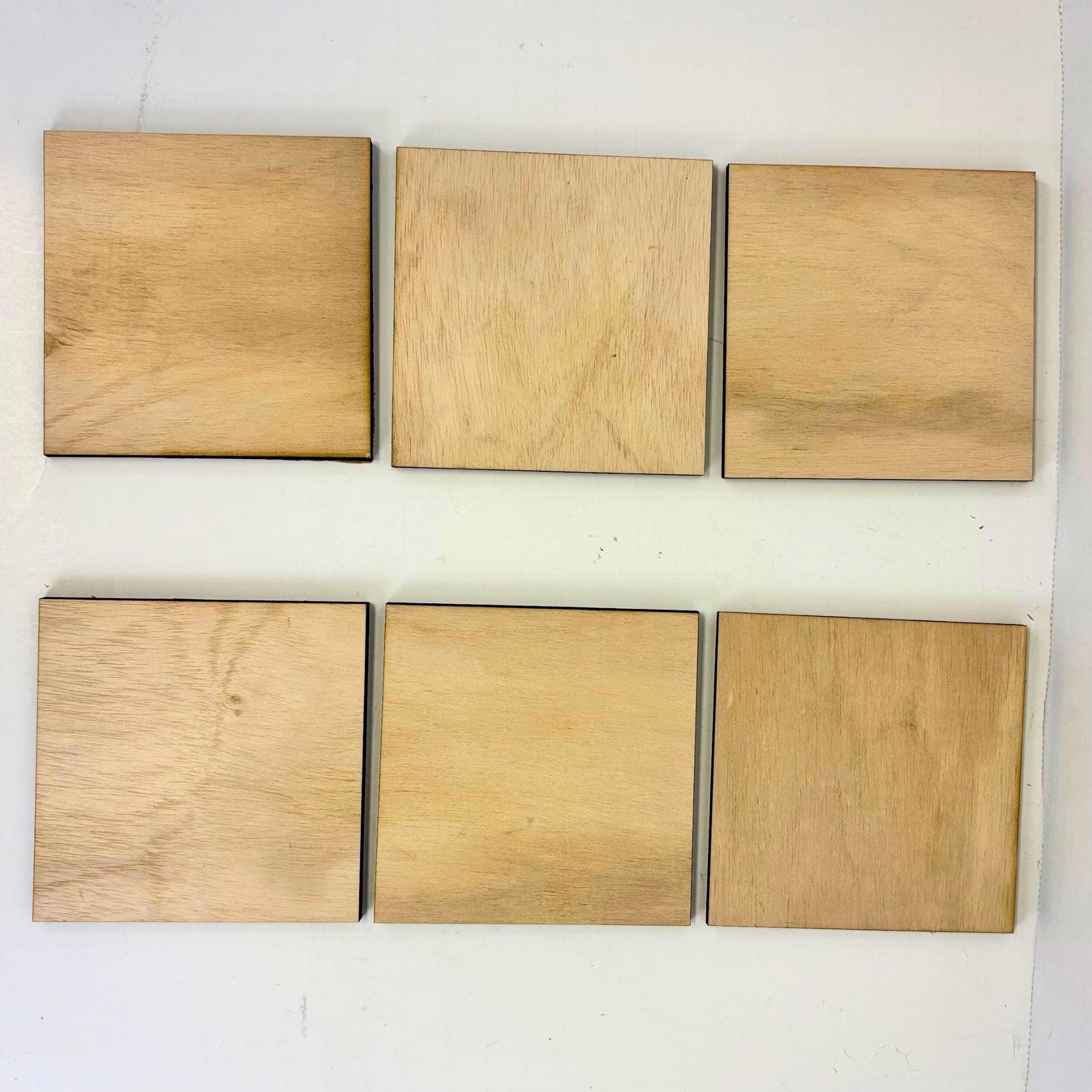 Wood Cutouts Unfinished– Multiple Shapes and Sizes , 6 Pack, ~1/4" Thick | Laser-Cut Craft Blanks for Painting & Engraving | Made in USA