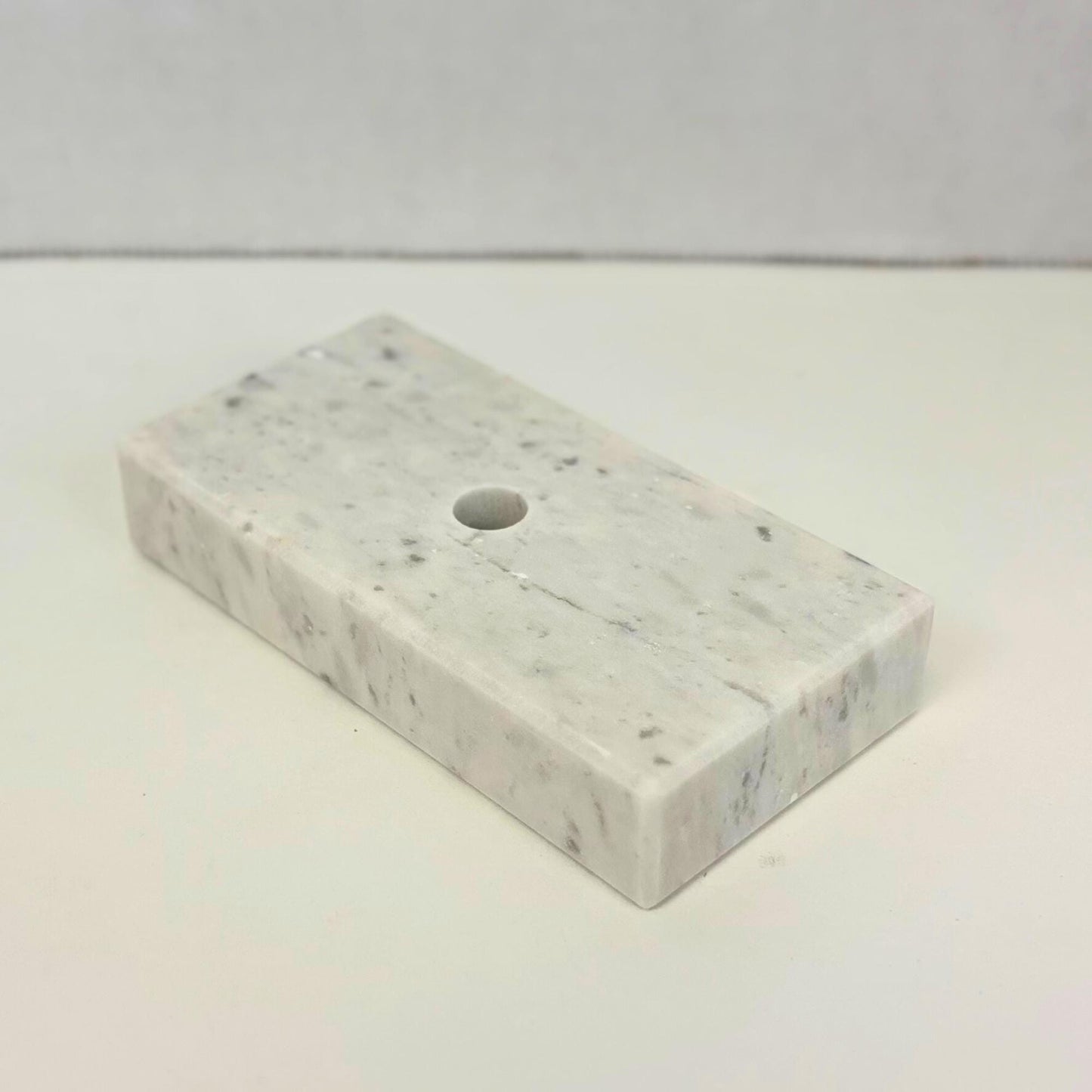 Genuine Marble Trophy Base – Polished Beveled Display Stand with Center Hole, 3/4" Thick, Multiple Sizes for Awards, Crafts & 3D Prints