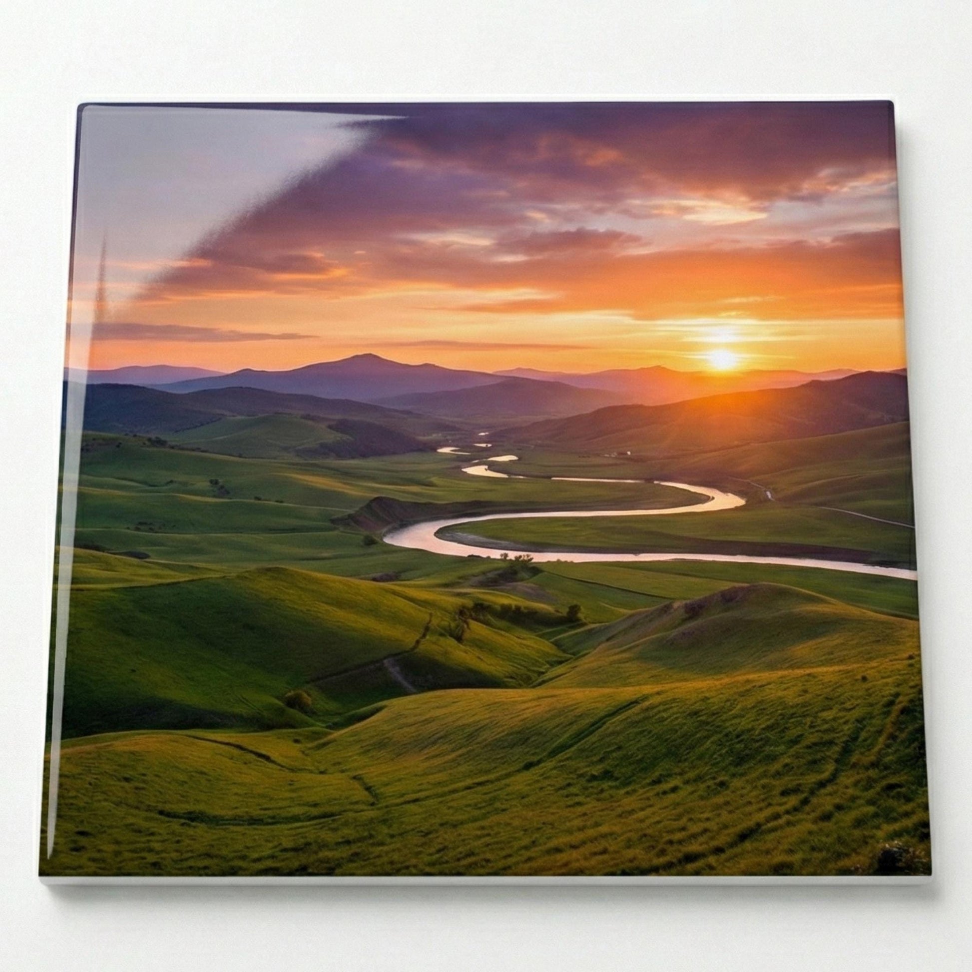 Sublimation Tile Blank - Gloss Finish for Custom Photos & Art - Multiple Sizes - Durable Ceramic for DIY Murals, and Home Decor