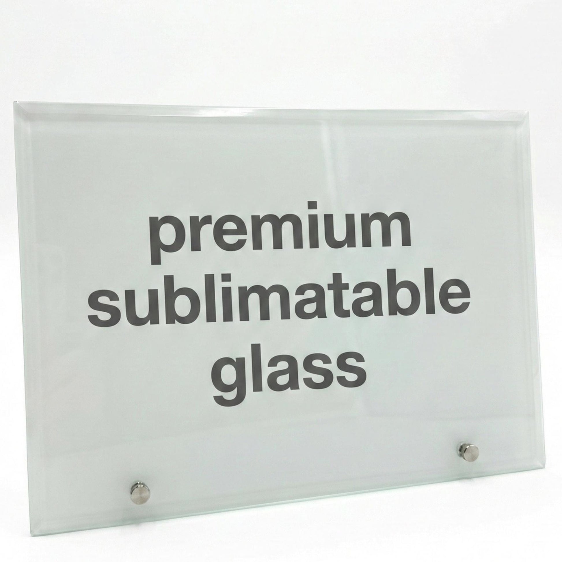 Sublimation Glass Blanks Multiple Sizes with Standoff Pegs – High-Definition Crystal Sublimate Supplies