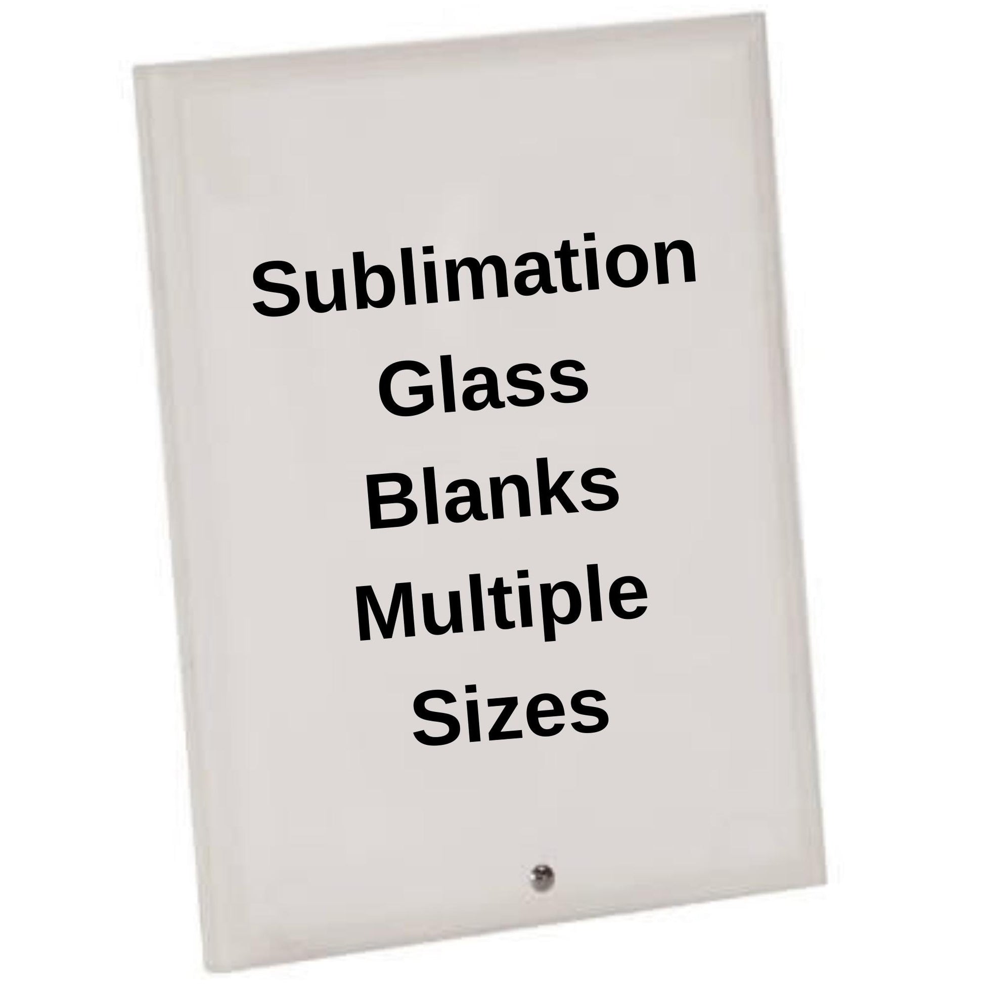 Sublimation Glass Blanks Multiple Sizes with Standoff Pegs – High-Definition Crystal Sublimate Supplies