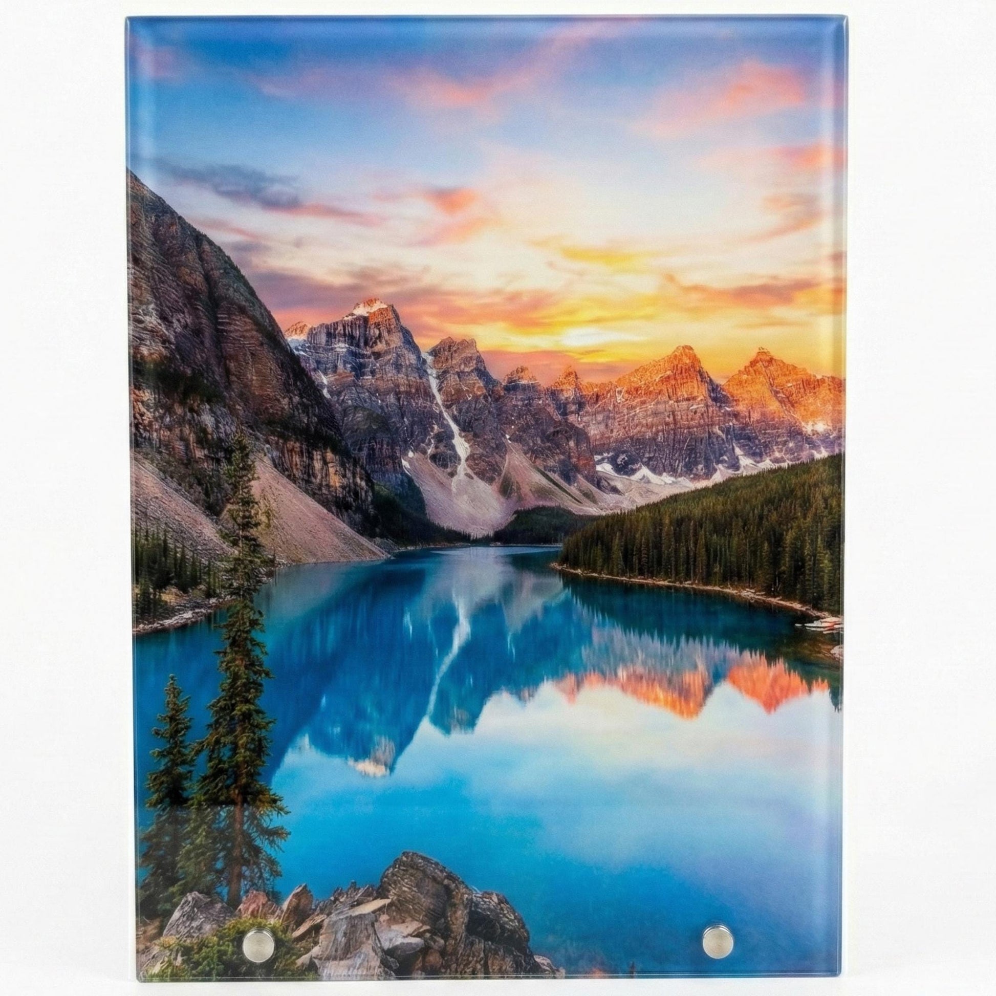 Sublimation Glass Blanks Multiple Sizes with Standoff Pegs – High-Definition Crystal Sublimate Supplies