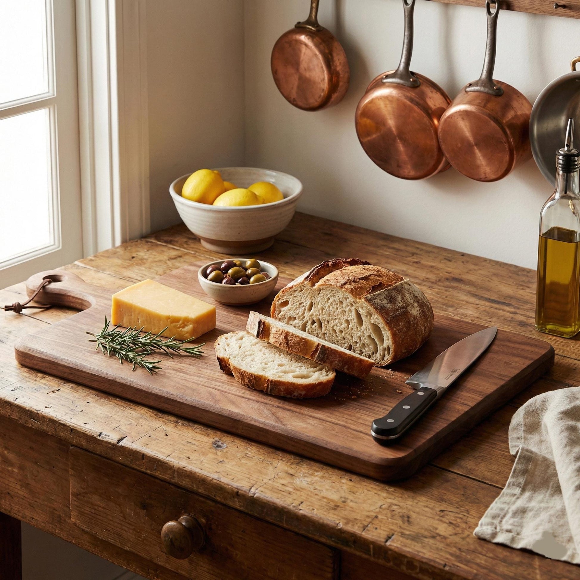 Handcrafted Walnut Wood Cutting Board Blank Made in the USA | Multiple Sizes -Chopping Board | Serving Tray