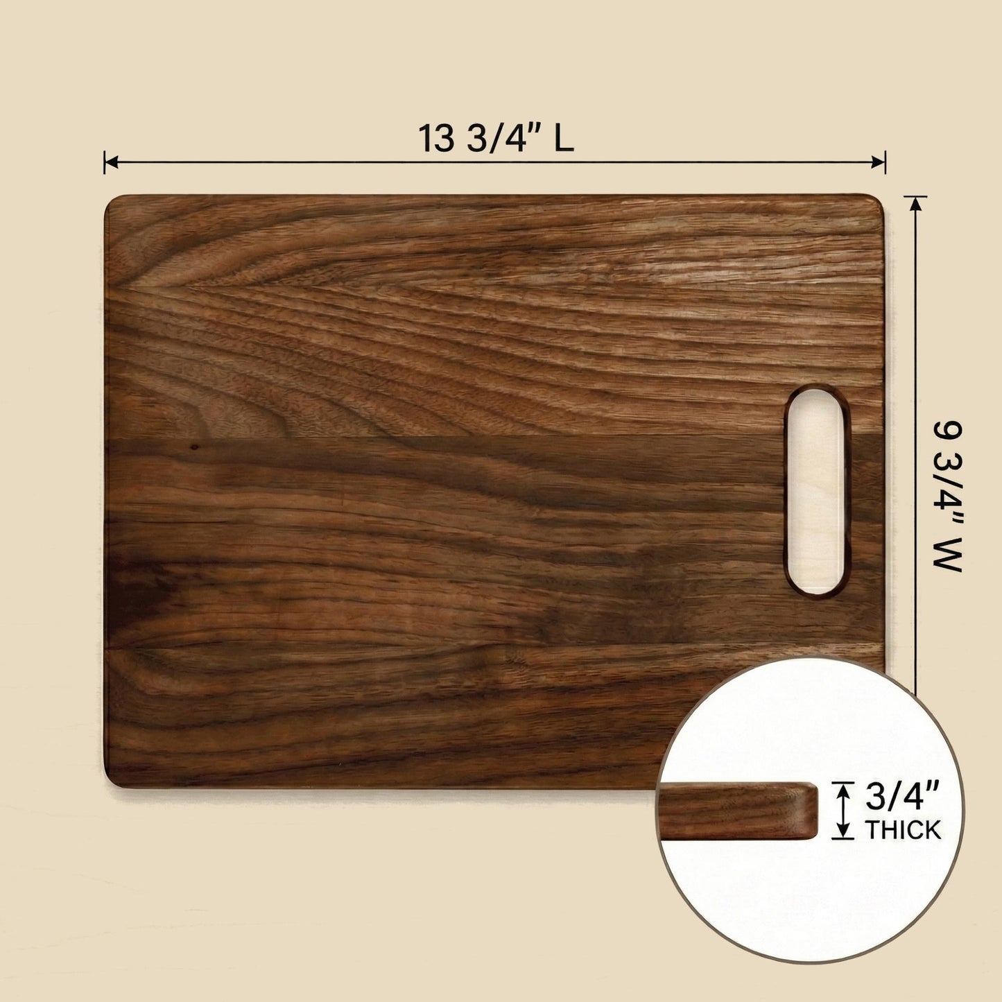 Handcrafted Walnut Wood Cutting Board Blank Made in the USA | Multiple Sizes -Chopping Board | Serving Tray
