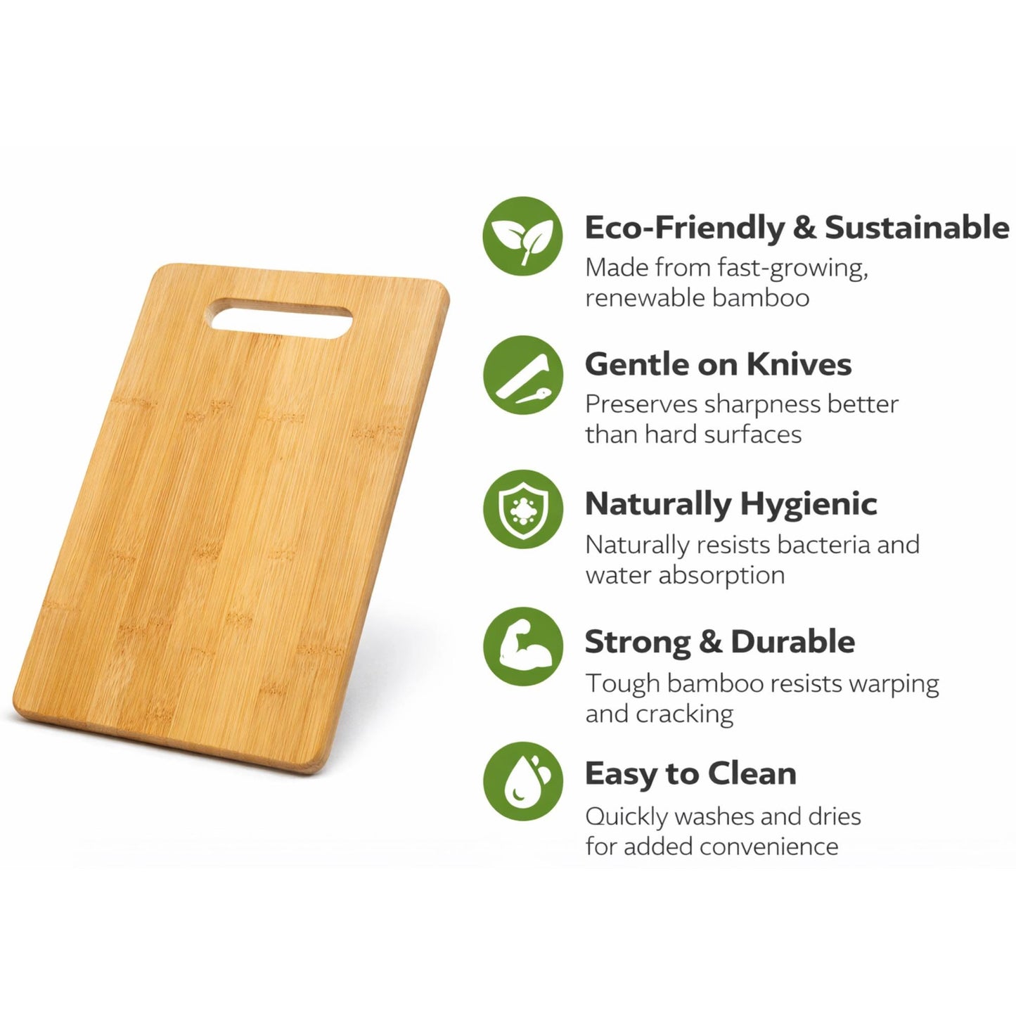 Handcrafted Bamboo Wood Cutting Board Blank Made in the USA | Multiple Sizes -Chopping Board | Serving Tray