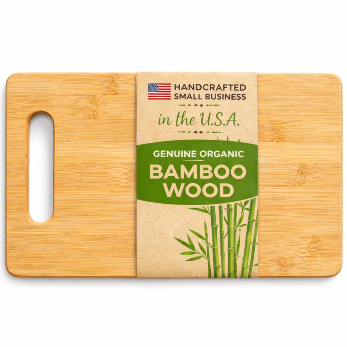 Handcrafted Bamboo Wood Cutting Board Blank Made in the USA | Multiple Sizes -Chopping Board | Serving Tray