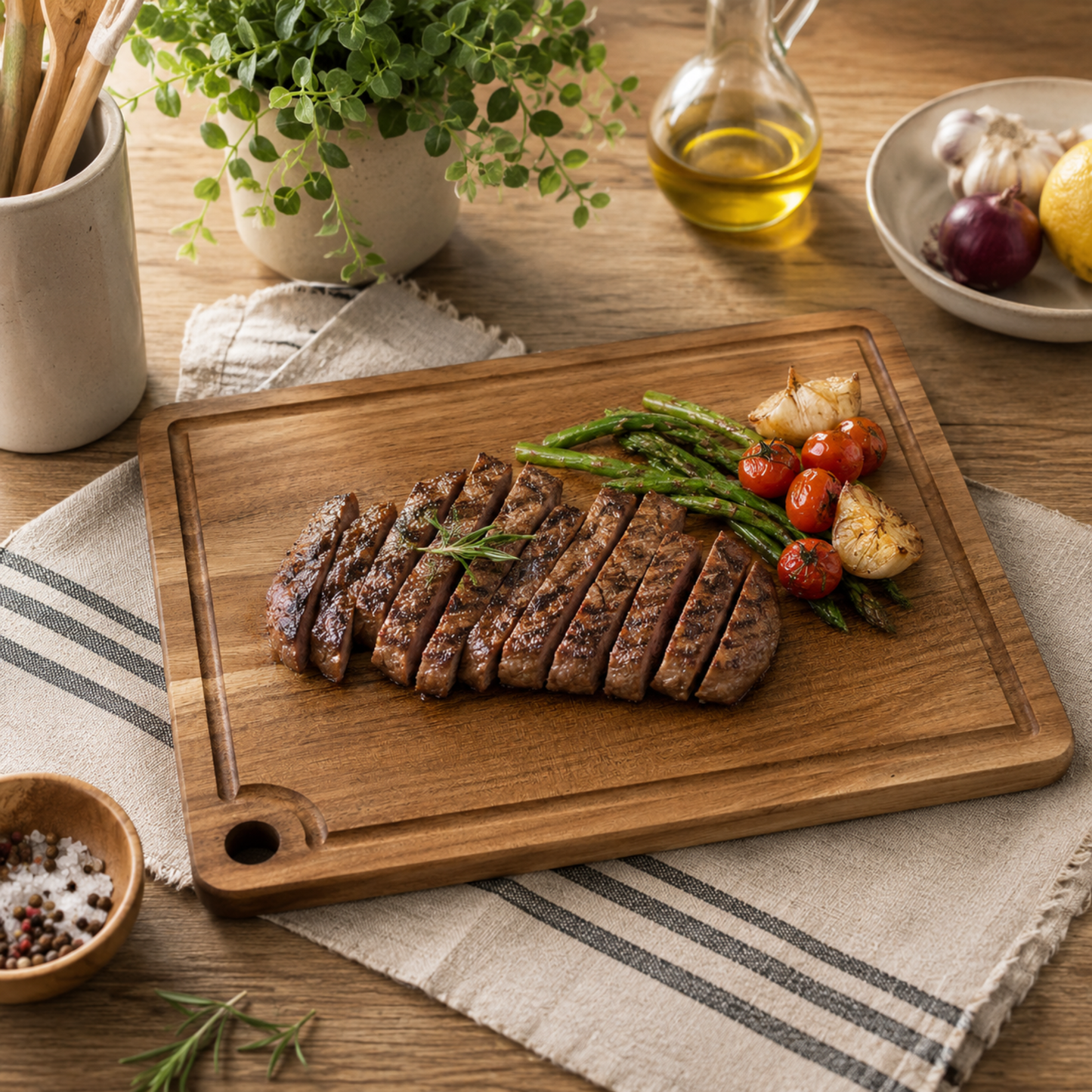 Handcrafted Acacia Wood Cutting Board – Premium Eco-Friendly Chopping Board